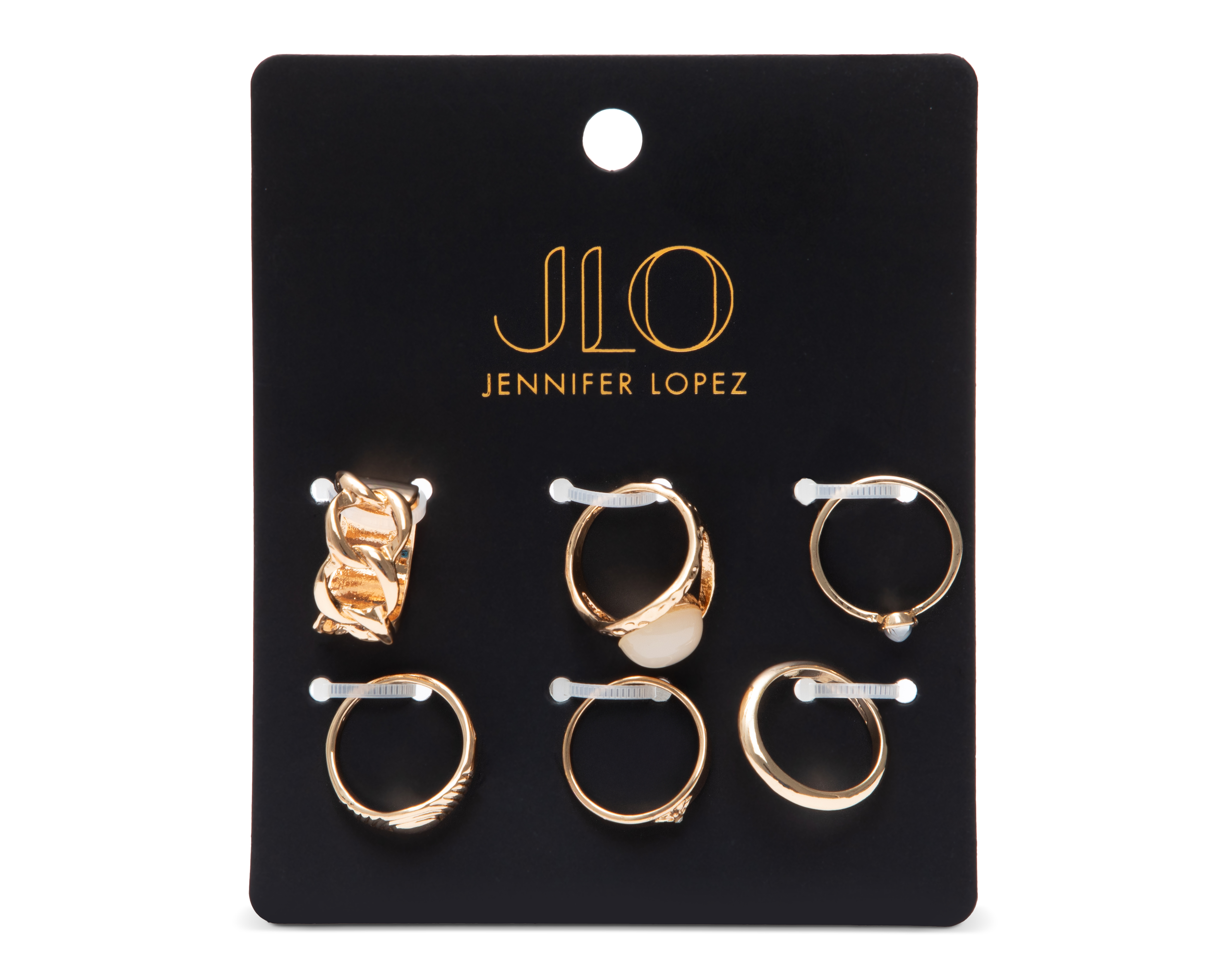 Anillo de Alloy Jennifer Lopez 6 Piezas