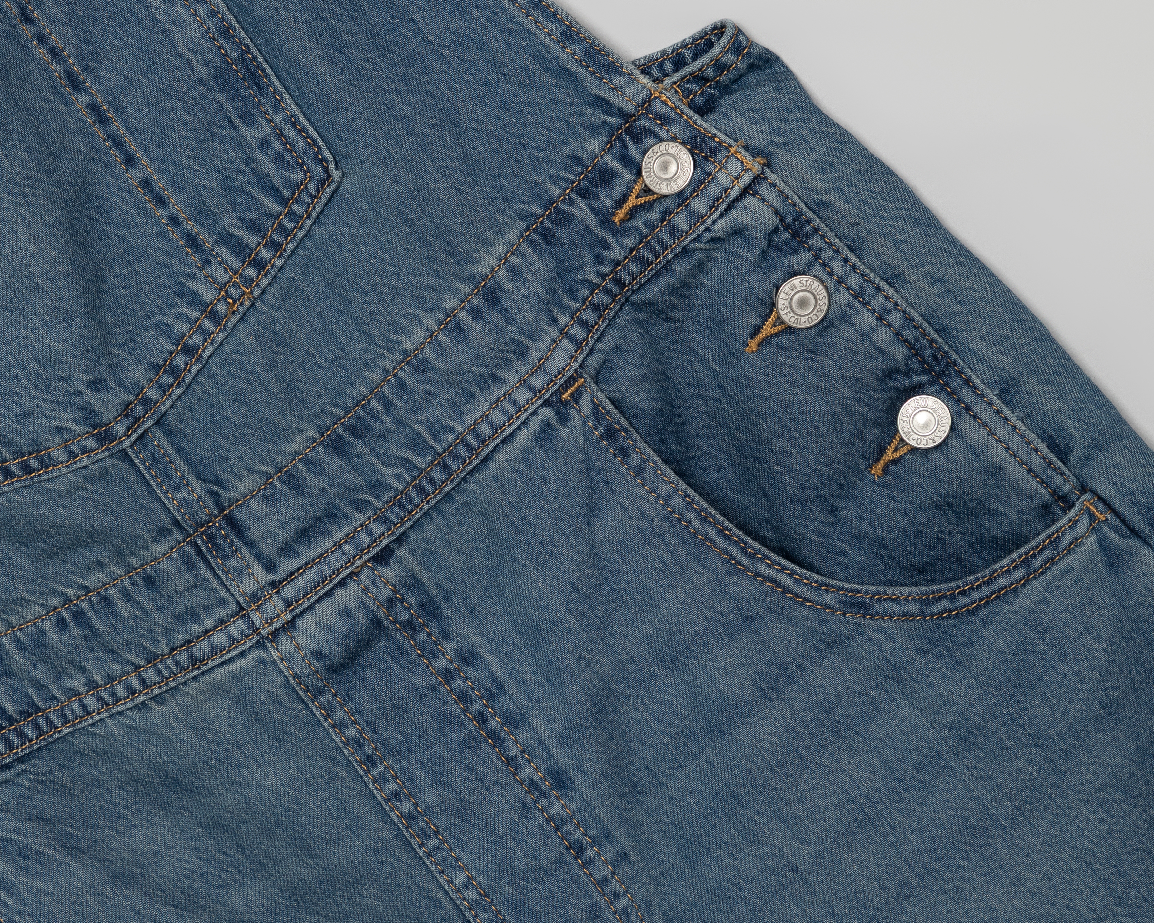 Foto 3 | Foto 3 | Jumper Casual Levi's Azul de Mezclilla para Mujer