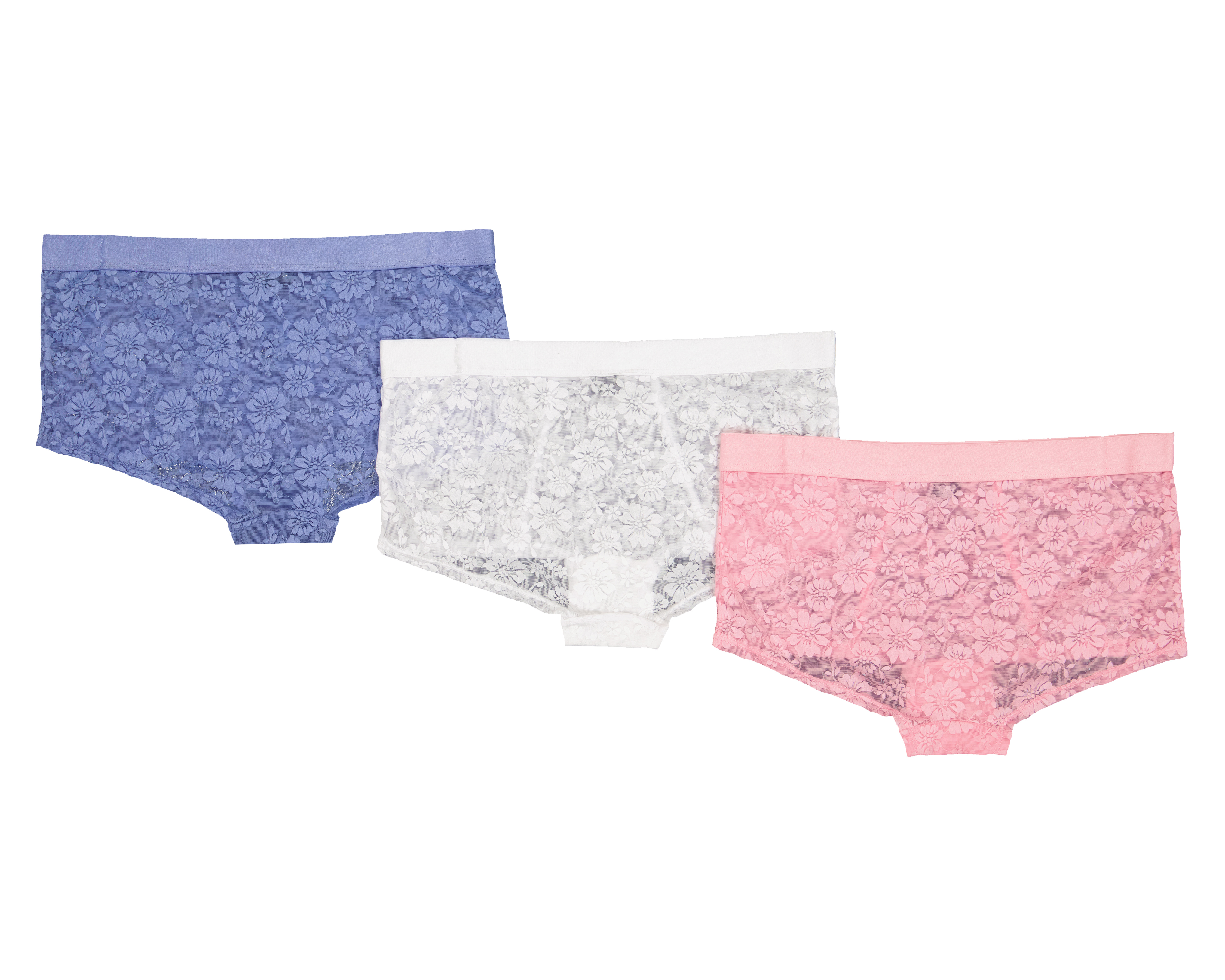 Foto 3 pulgar | Foto 2 | Bóxer con Encaje Bebe para Mujer 3 Piezas