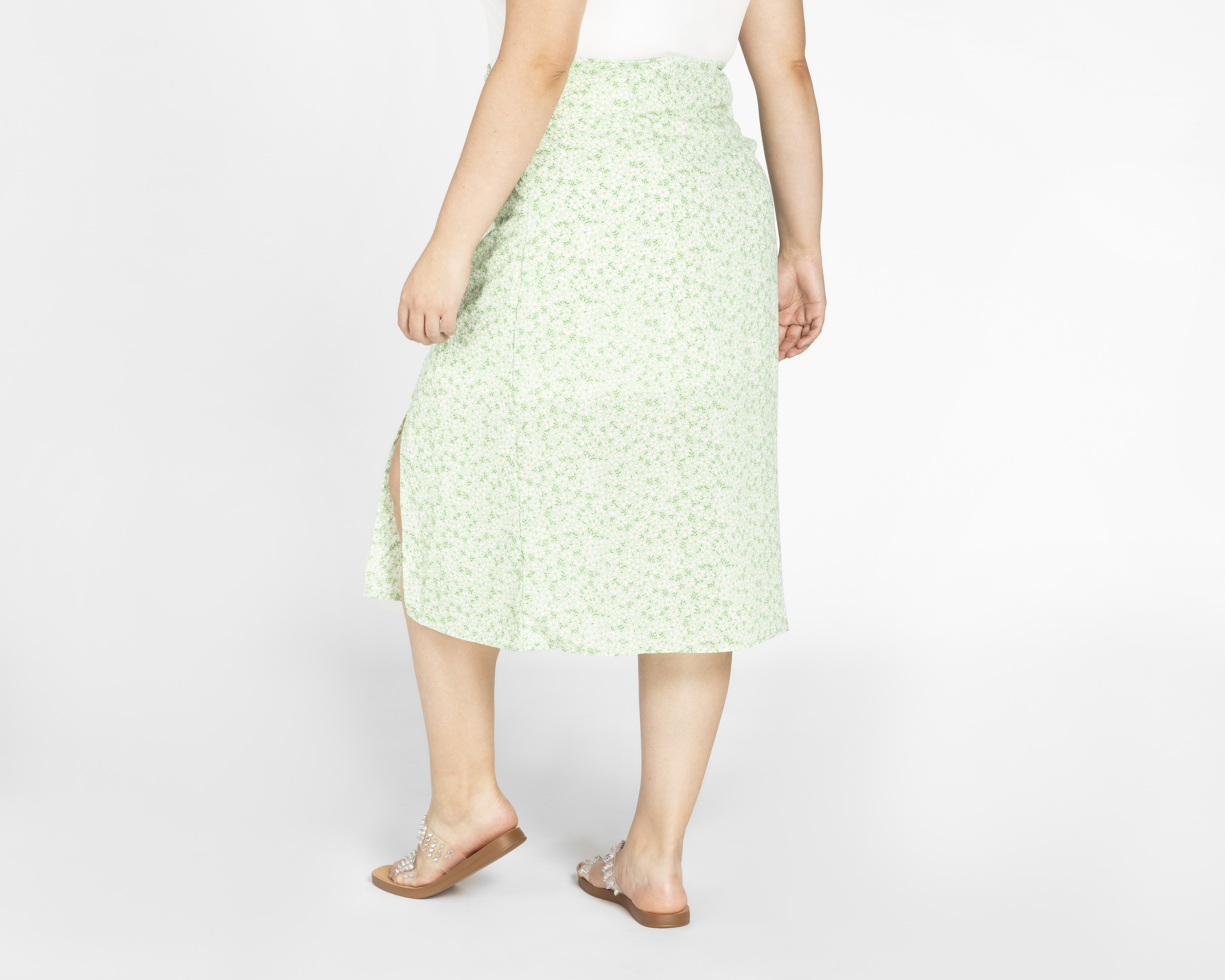 Foto 4 pulgar | Foto 3 | Falda Midi 18 Forever con Estampado