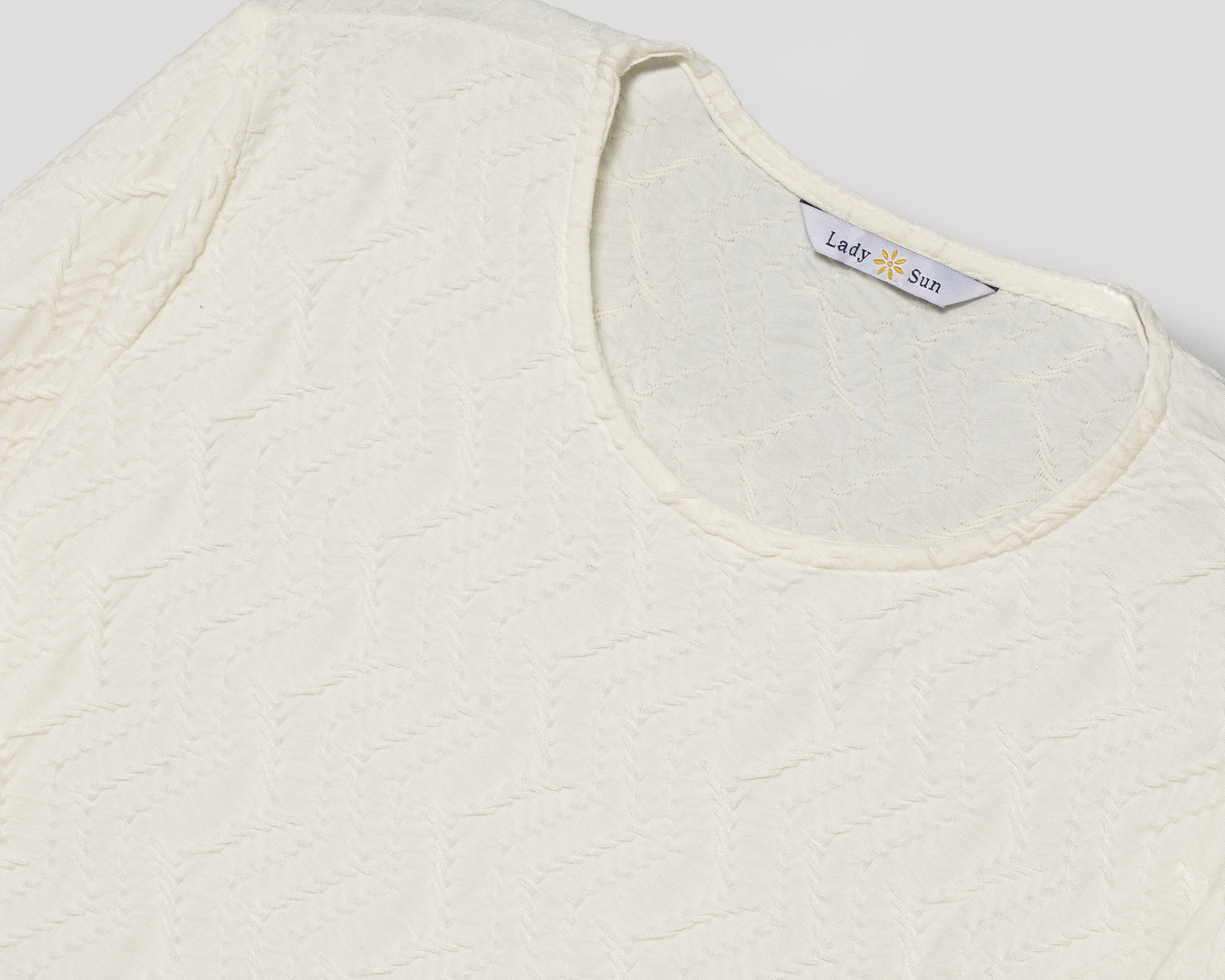 Foto 4 pulgar | Foto 3 | Blusa Cuello Redondo Lady Sun para Mujer