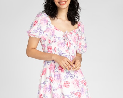 Foto 4 | Foto 4 | Vestido 18 Forever Casual Manga Corta Floral