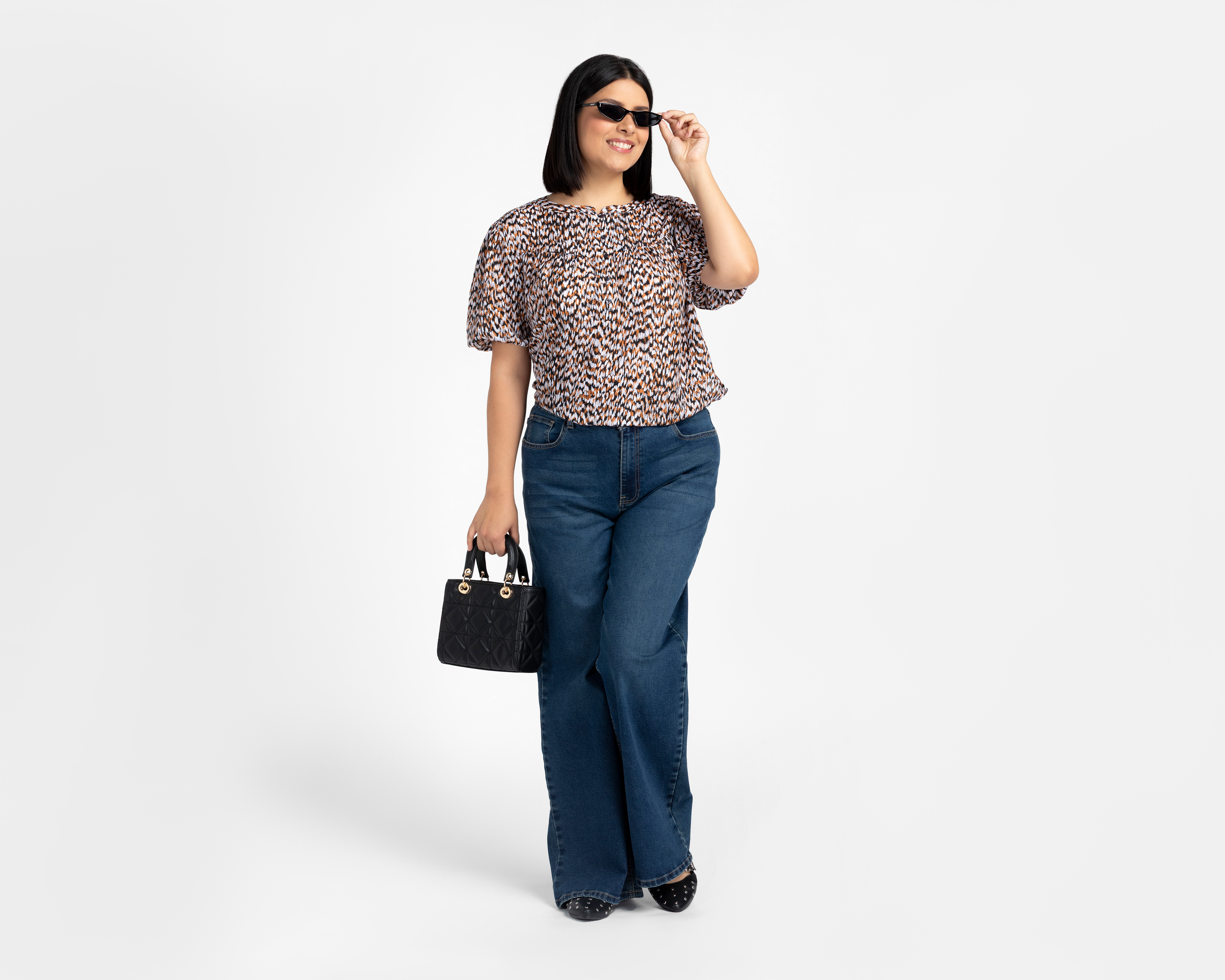 Foto 3 pulgar | Foto 2 | Blusa Manga Corta Lady Sun para Mujer