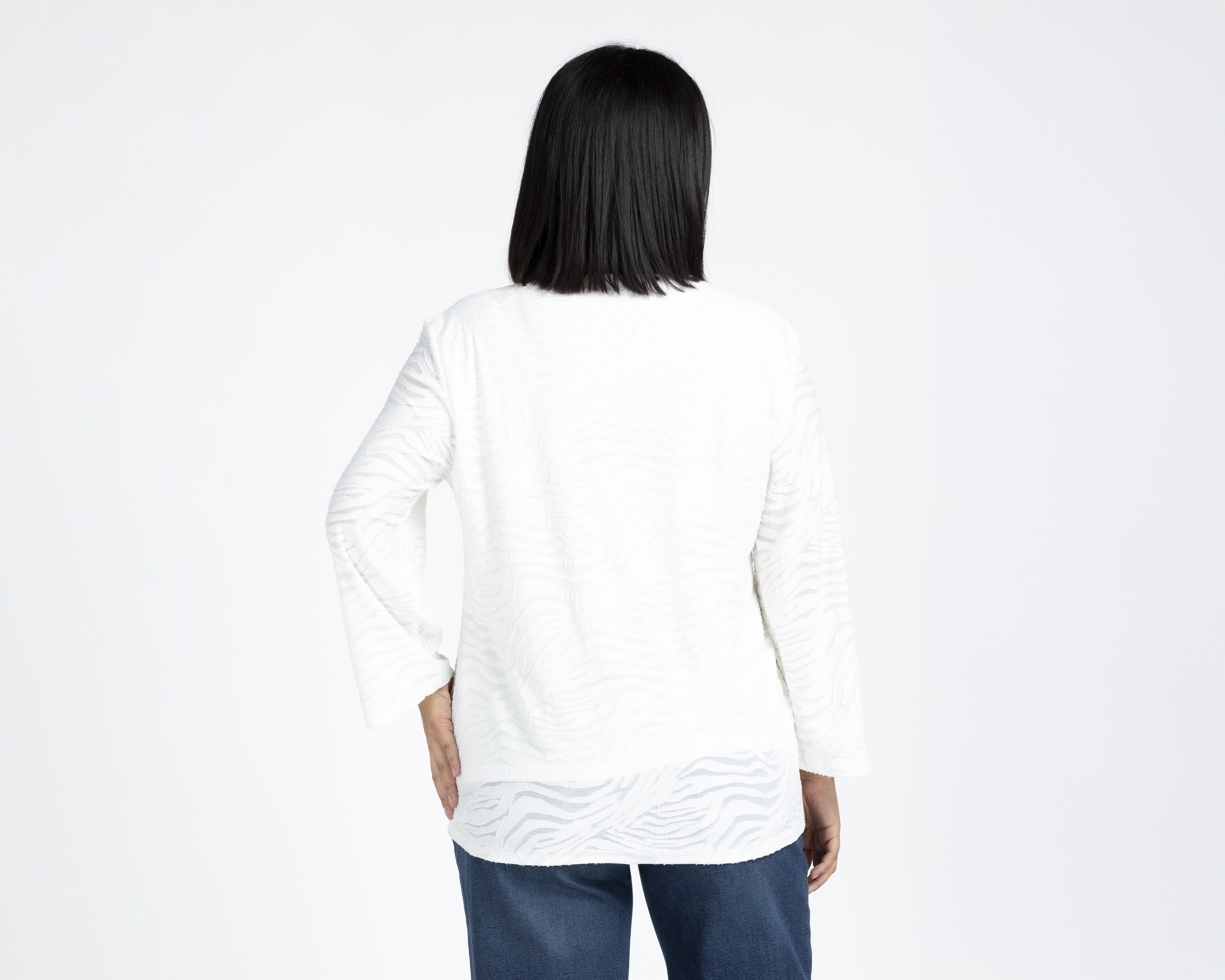 Foto 4 pulgar | Foto 3 | Blusa Sahara Manga Larga para Mujer