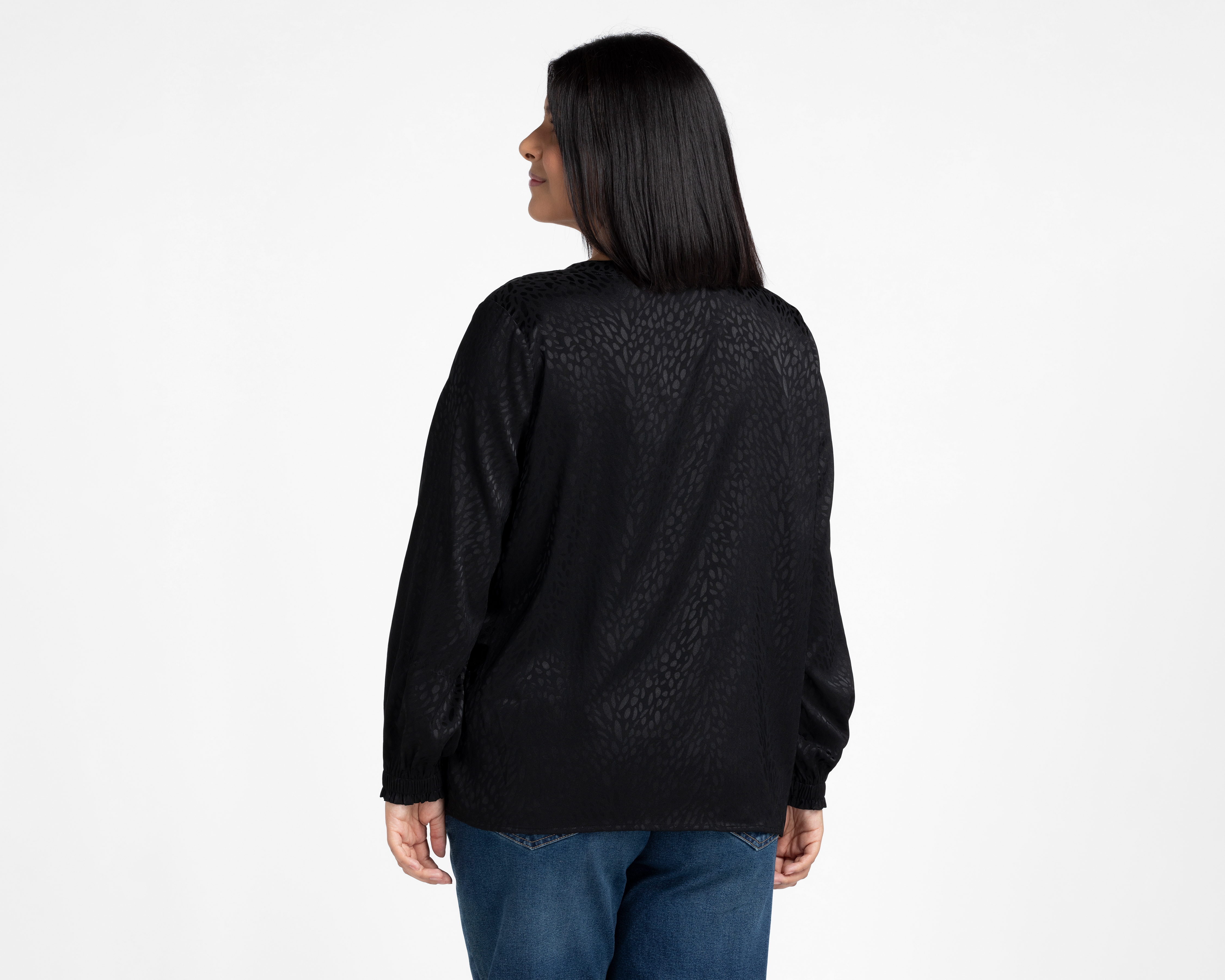 Foto 4 pulgar | Foto 3 | Blusa Manga Larga Sahara para Mujer