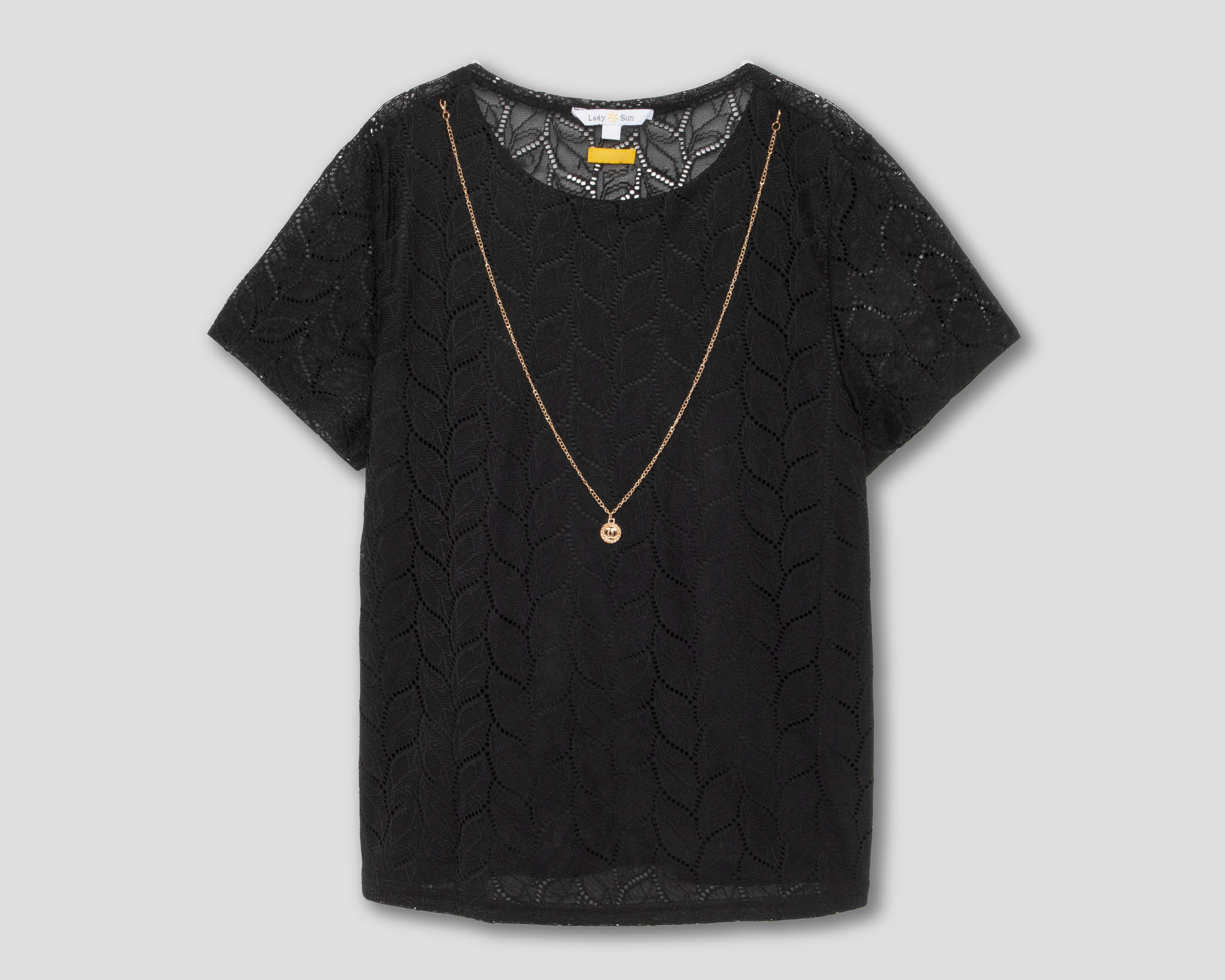 Blusa con Collar Lady Sun para Mujer