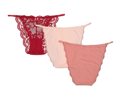 Foto 2 | Foto 2 | Pantaleta Corte Francés con Encaje Eva tu Estilo Íntimo para Mujer 3 Piezas