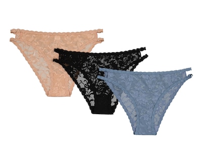 Foto 1 | Foto 1 | Pantaleta Corte Francés con Encaje Eva tu Estilo Íntimo para Mujer 3 Piezas