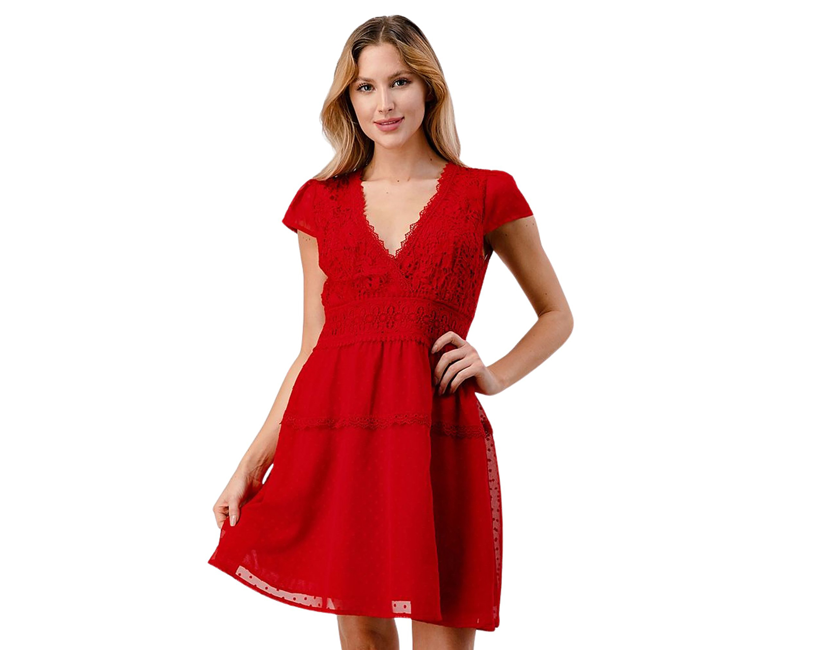 Foto 1 | Foto 1 | Vestido Casual Minuet Corto Manga Corta para Mujer