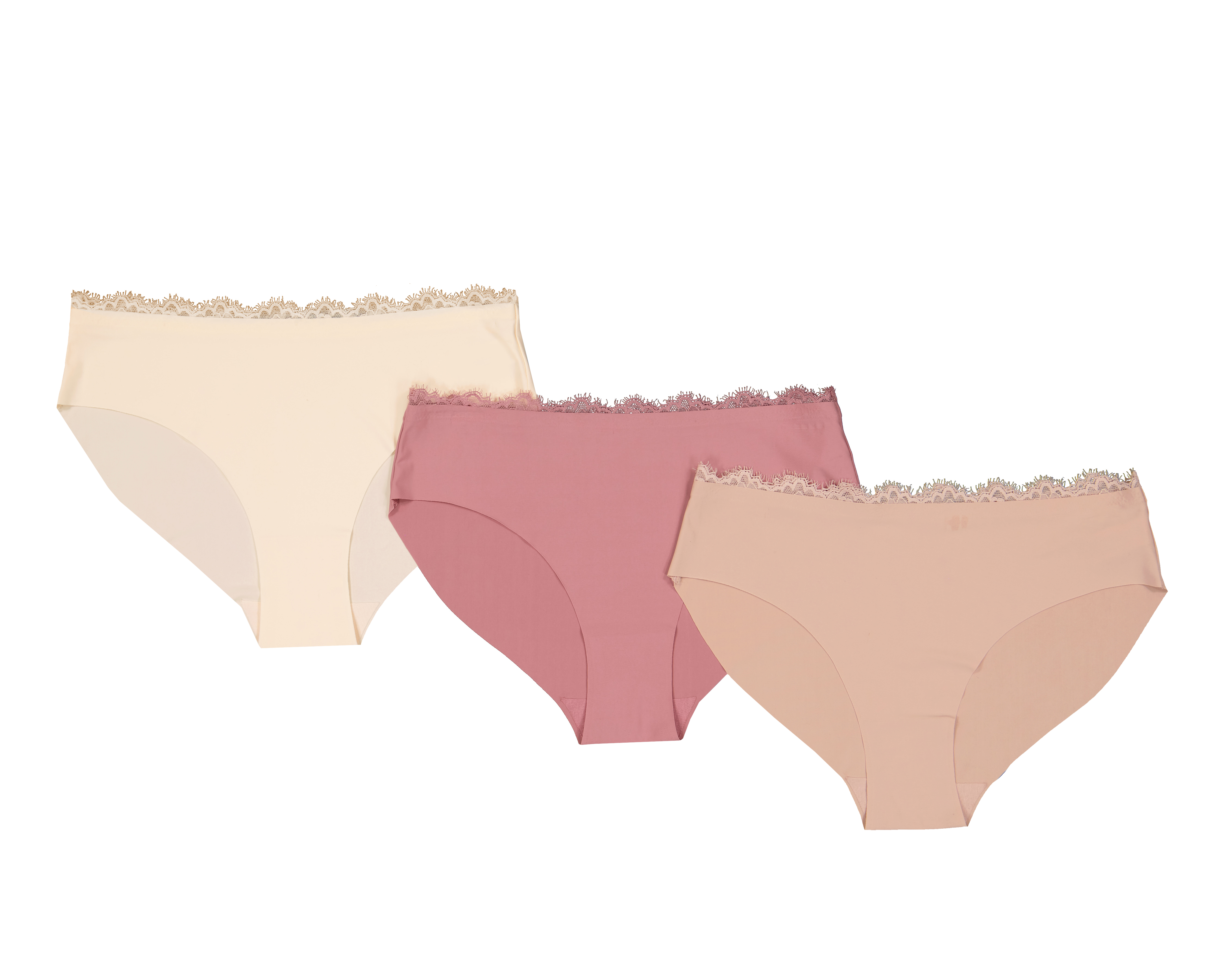 Pantaleta con Encaje Eva tu Estilo Íntimo para Mujer 3 Piezas