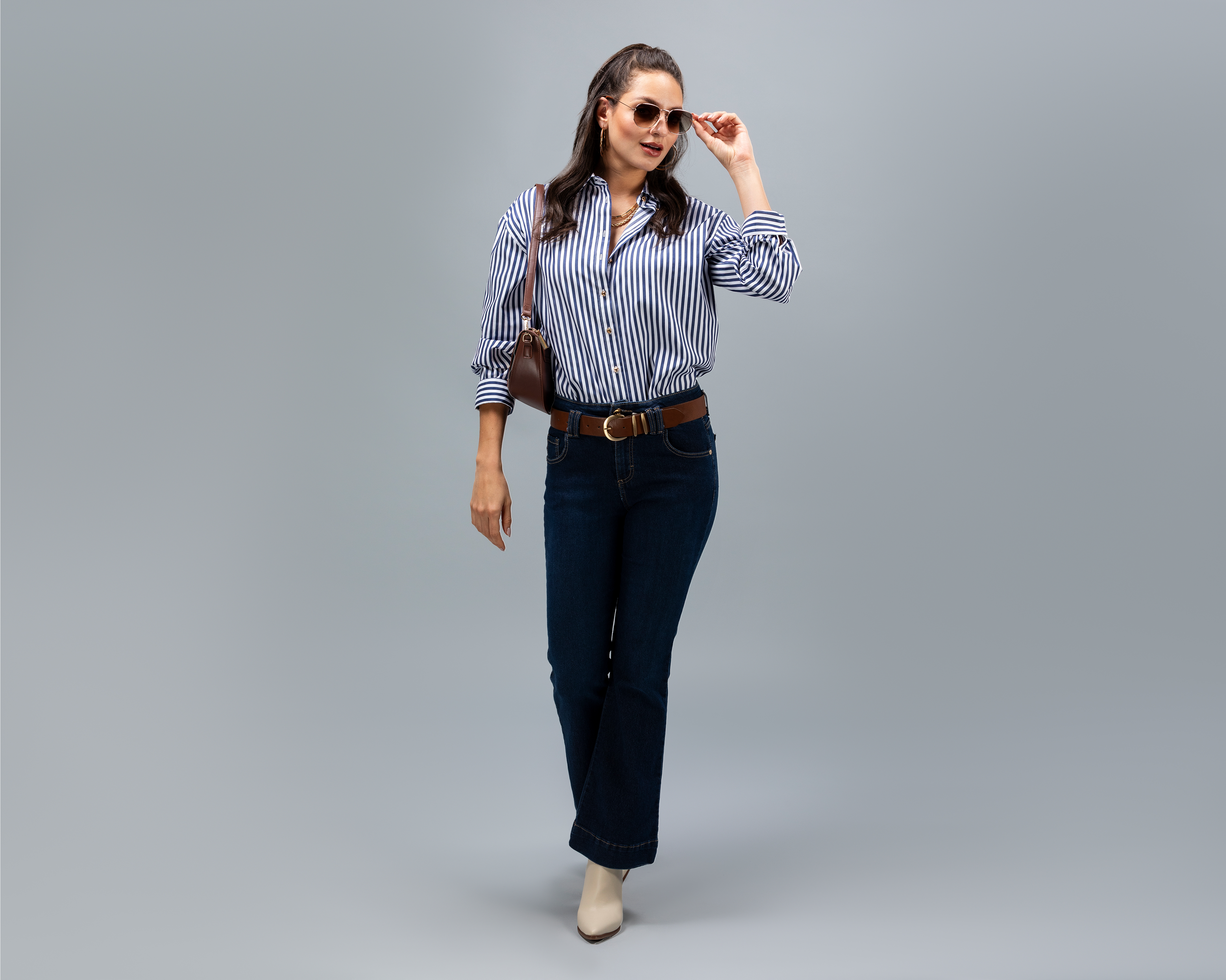 Blusa a Rayas Jennifer Lopez para Mujer