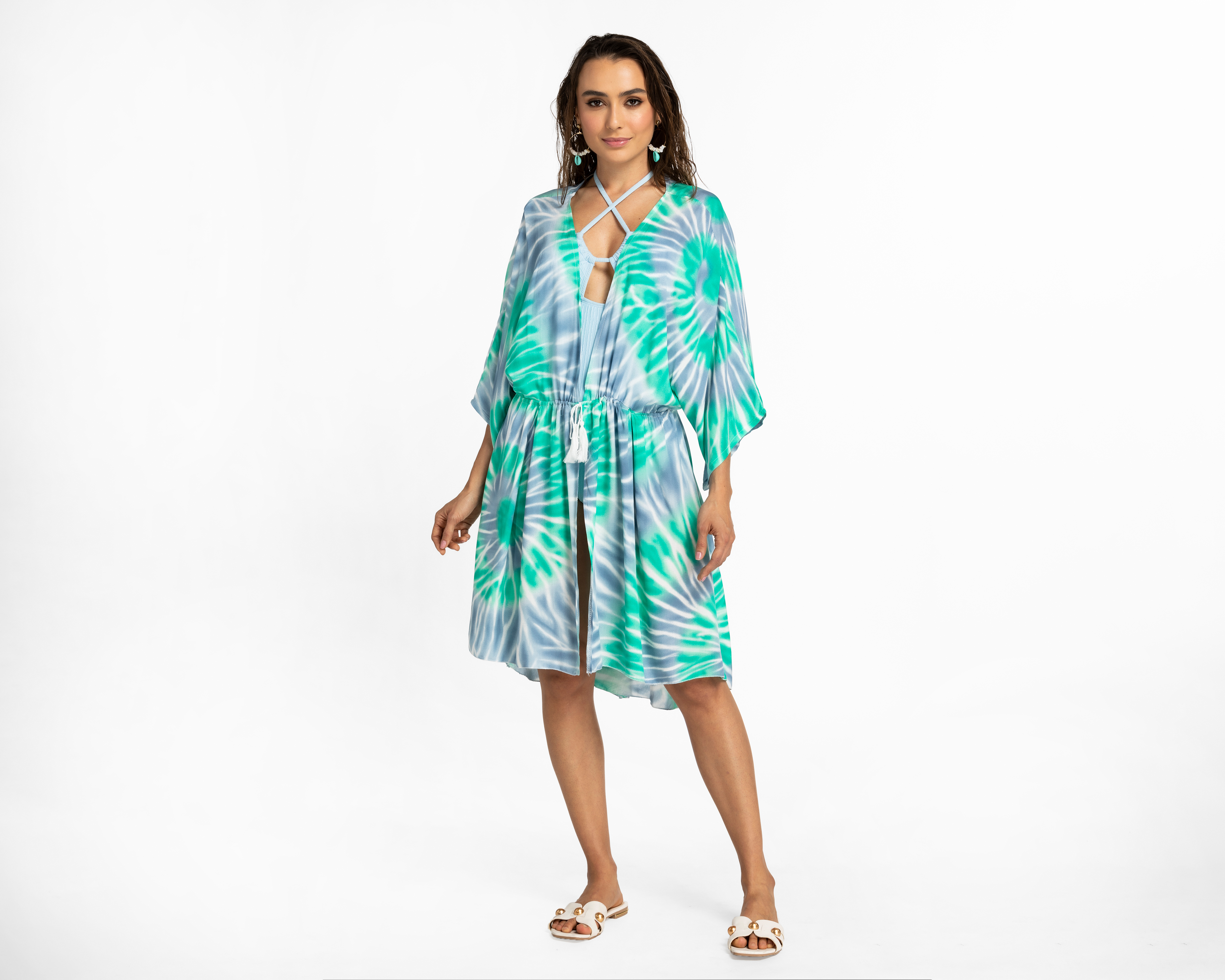 Foto 2 pulgar | Foto 1 | Salida de Playa Lady Sun Estampada