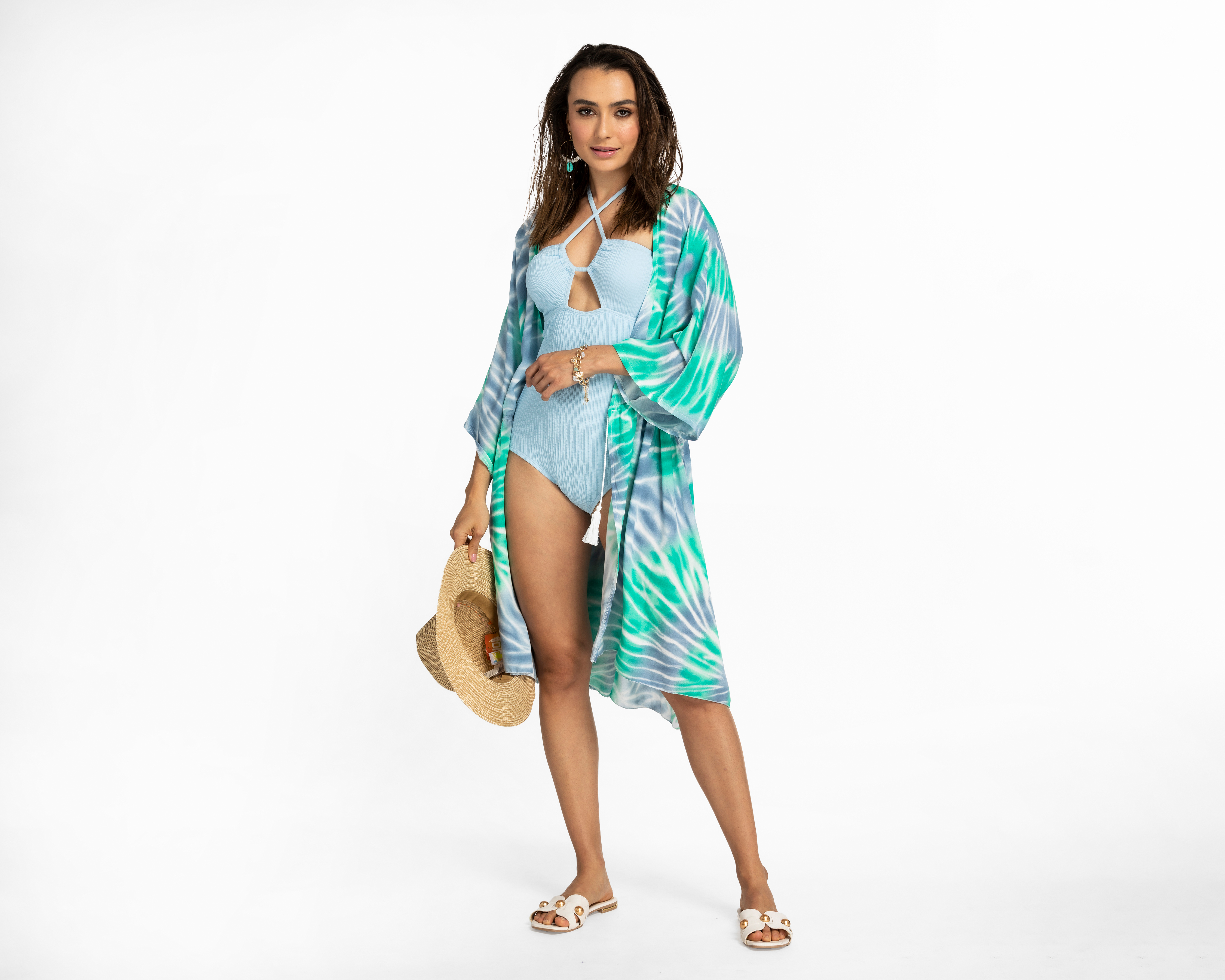 Foto 3 pulgar | Foto 2 | Salida de Playa Lady Sun Estampada