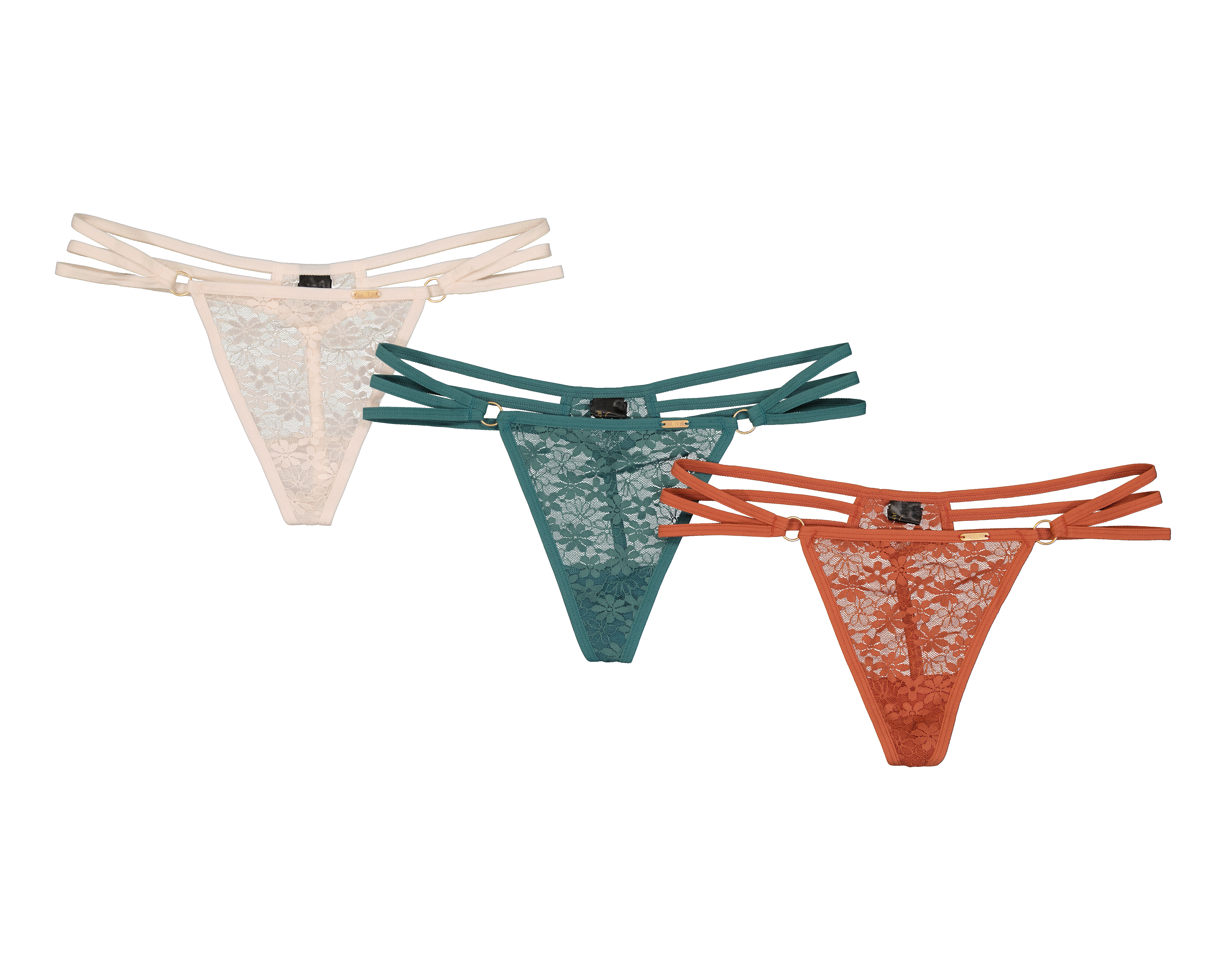 Tanga de Encaje Jennifer Lopez para Mujer 3 Piezas