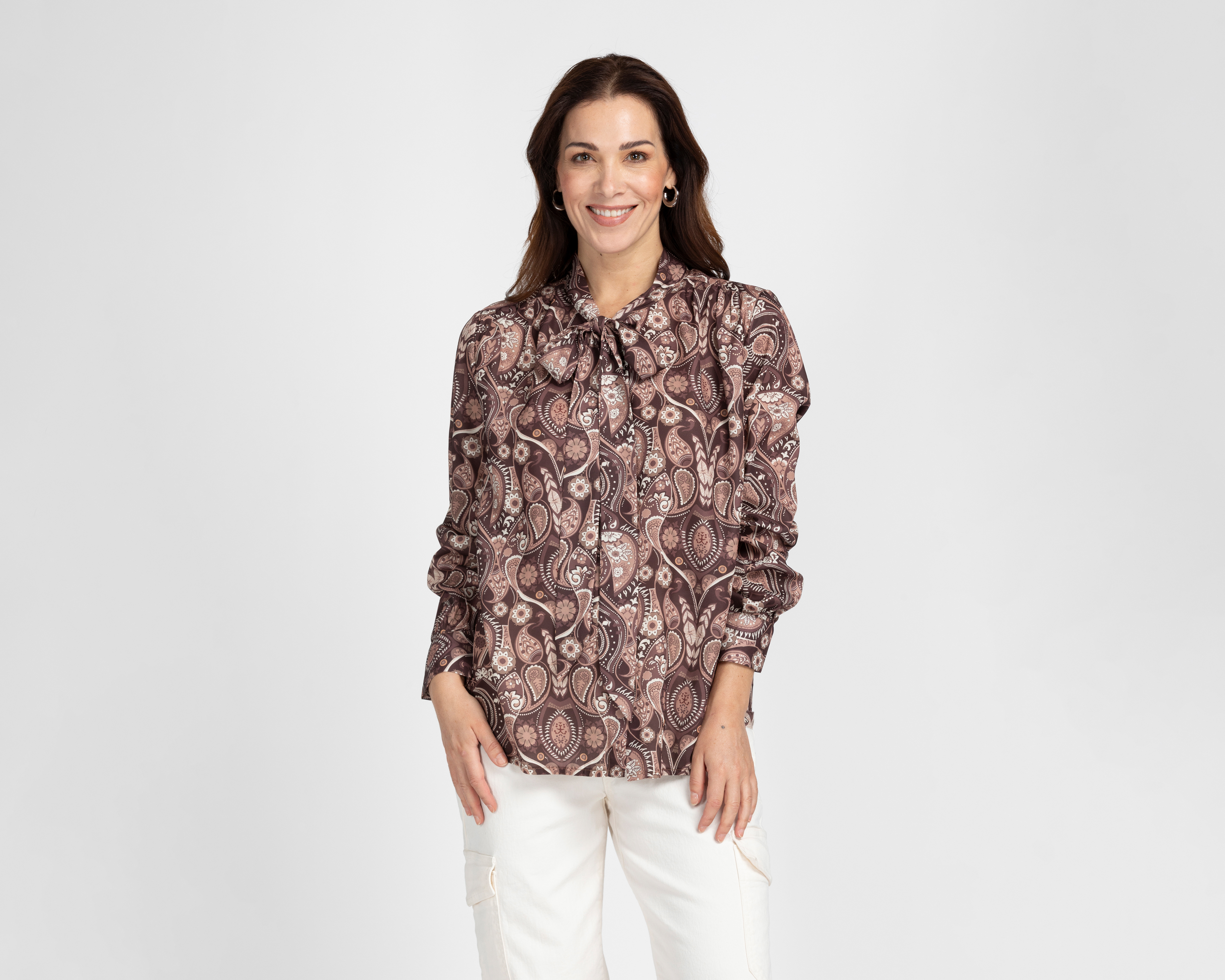 Foto 2 pulgar | Foto 1 | Blusa Manga Larga Lady Sun para Mujer