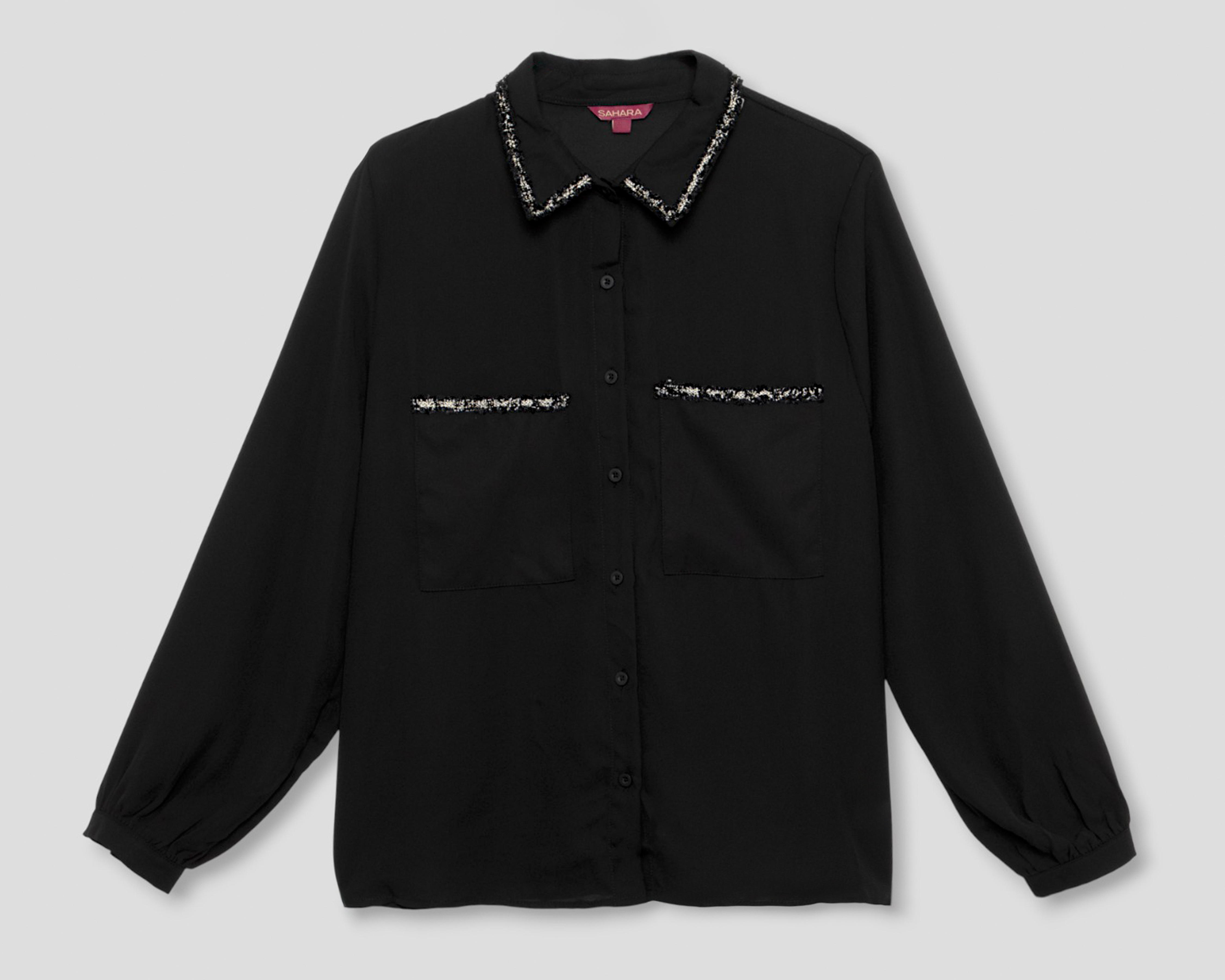 Blusa Negra Sahara para Mujer