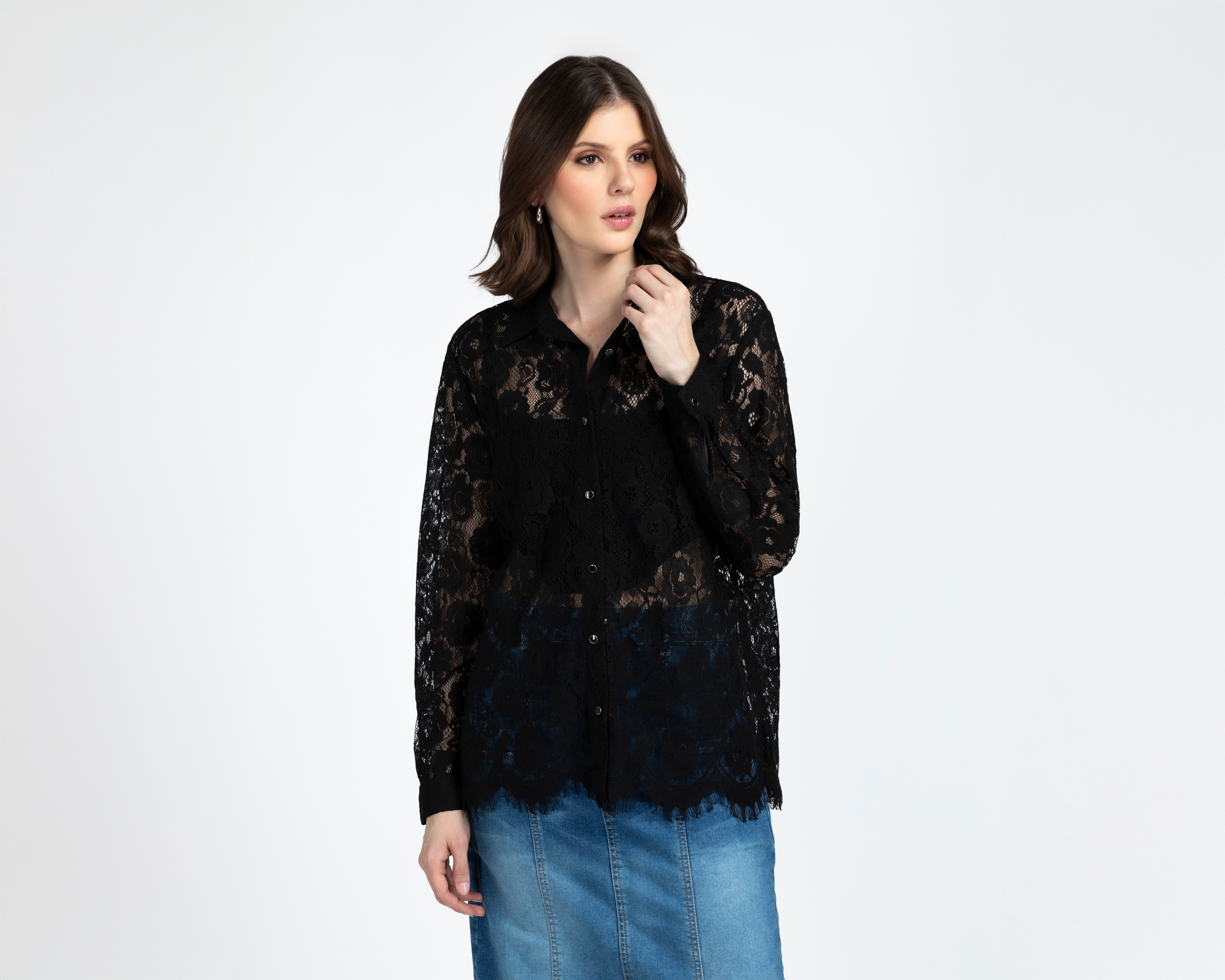 Blusa de Encaje Sahara para Mujer