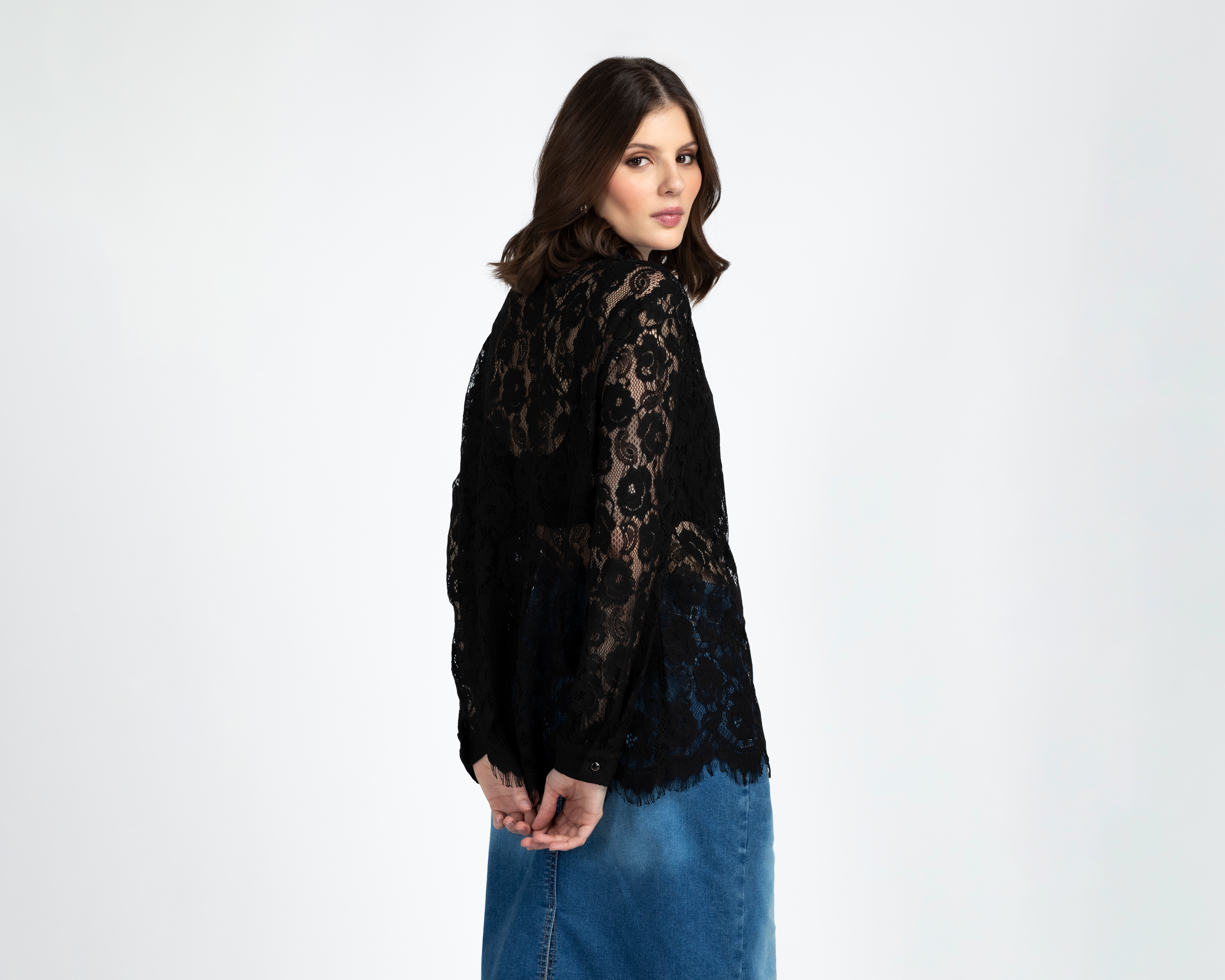 Foto 4 pulgar | Foto 3 | Blusa de Encaje Sahara para Mujer