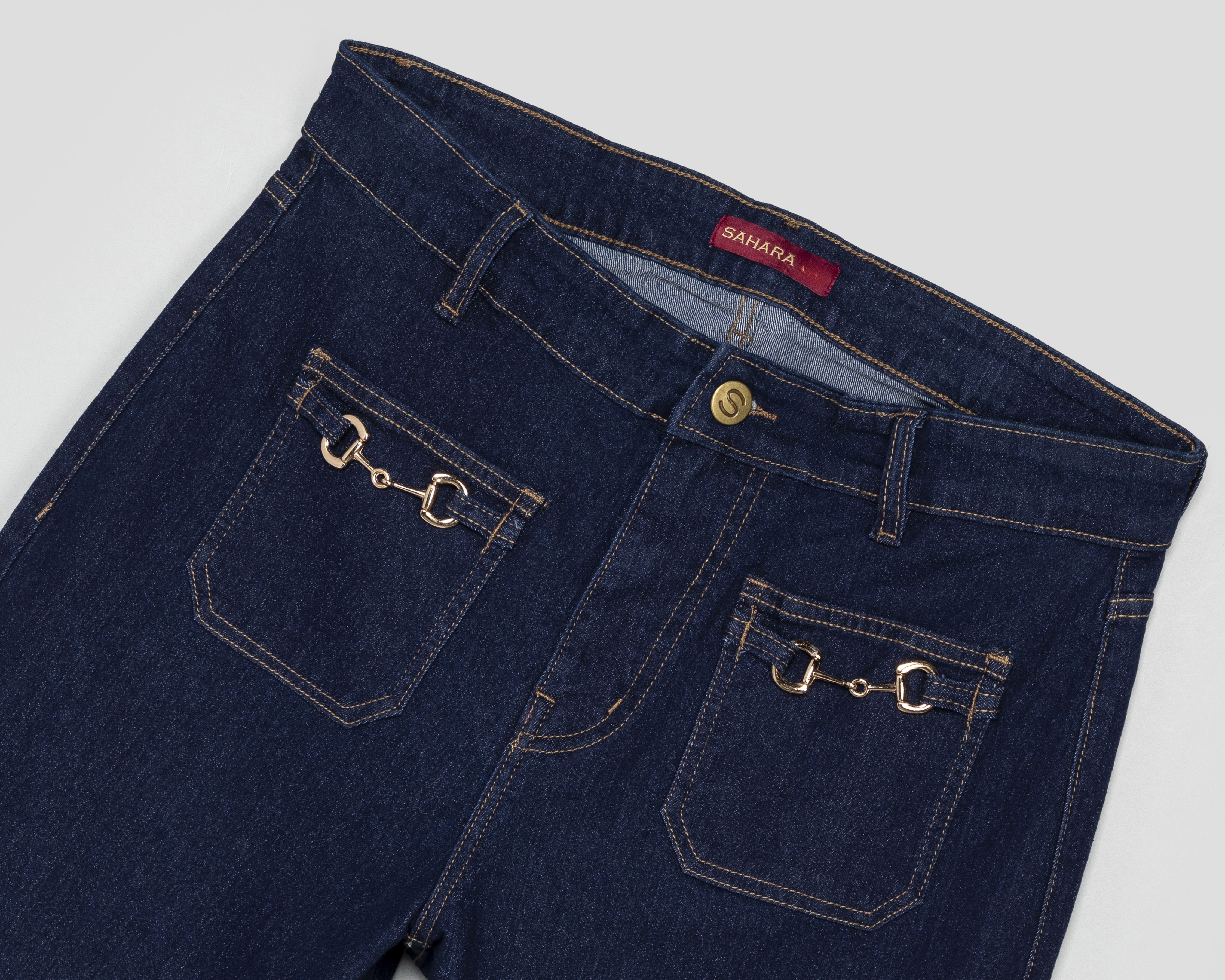 Foto 4 pulgar | Foto 3 | Jeans Recto Sahara para Mujer