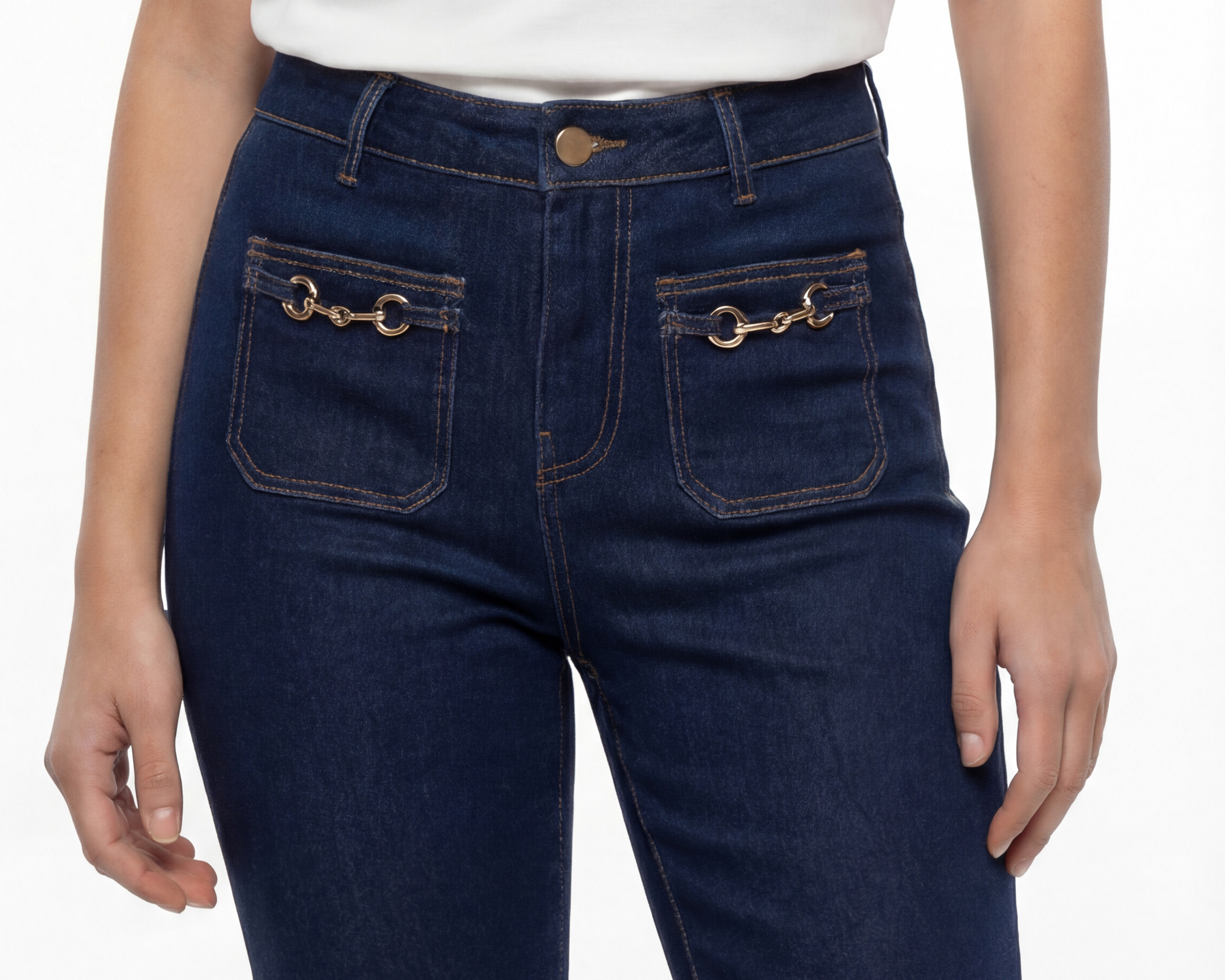 Foto 5 pulgar | Foto 4 | Jeans Recto Sahara para Mujer