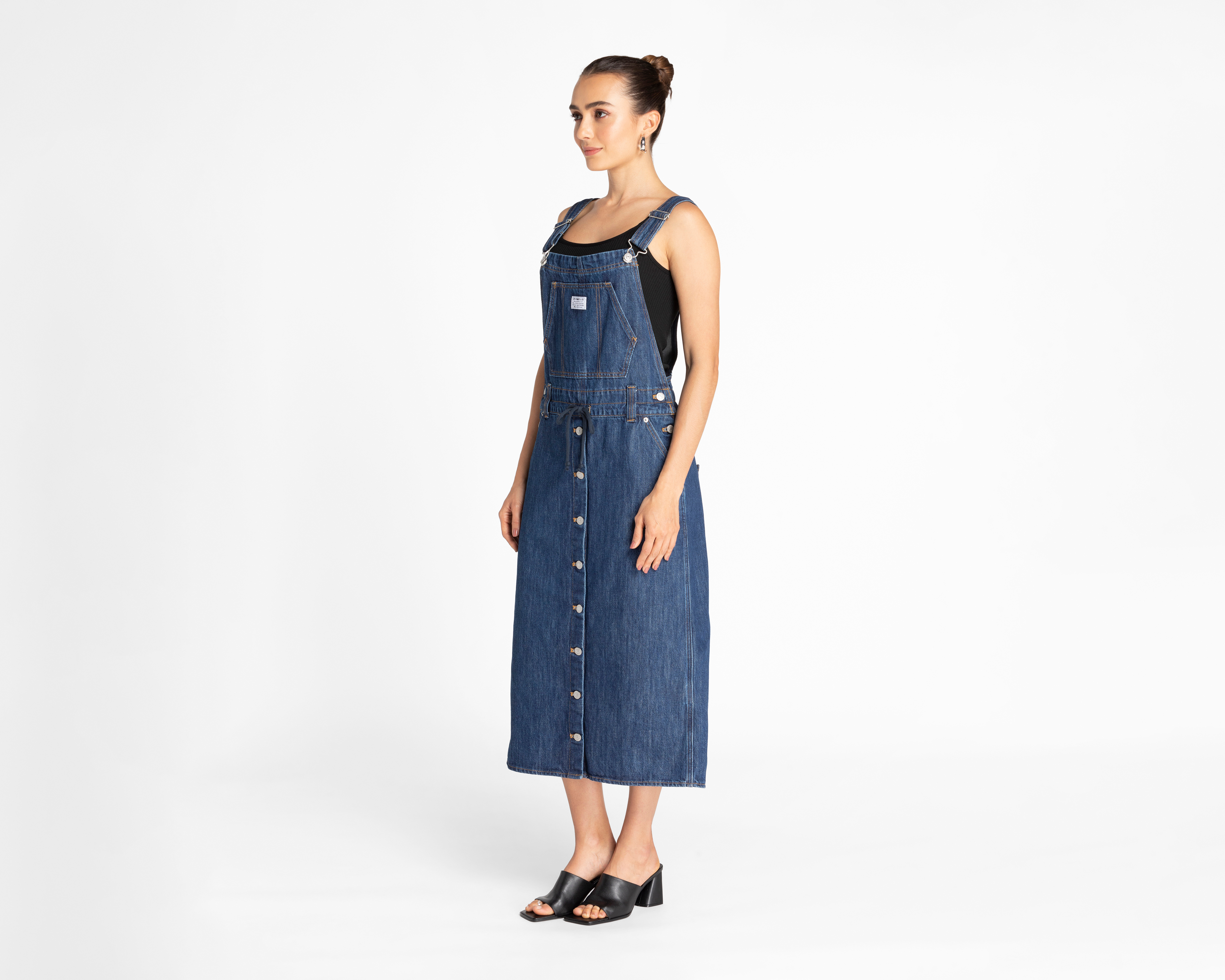Vestido Levi's Casual Azul con Botones