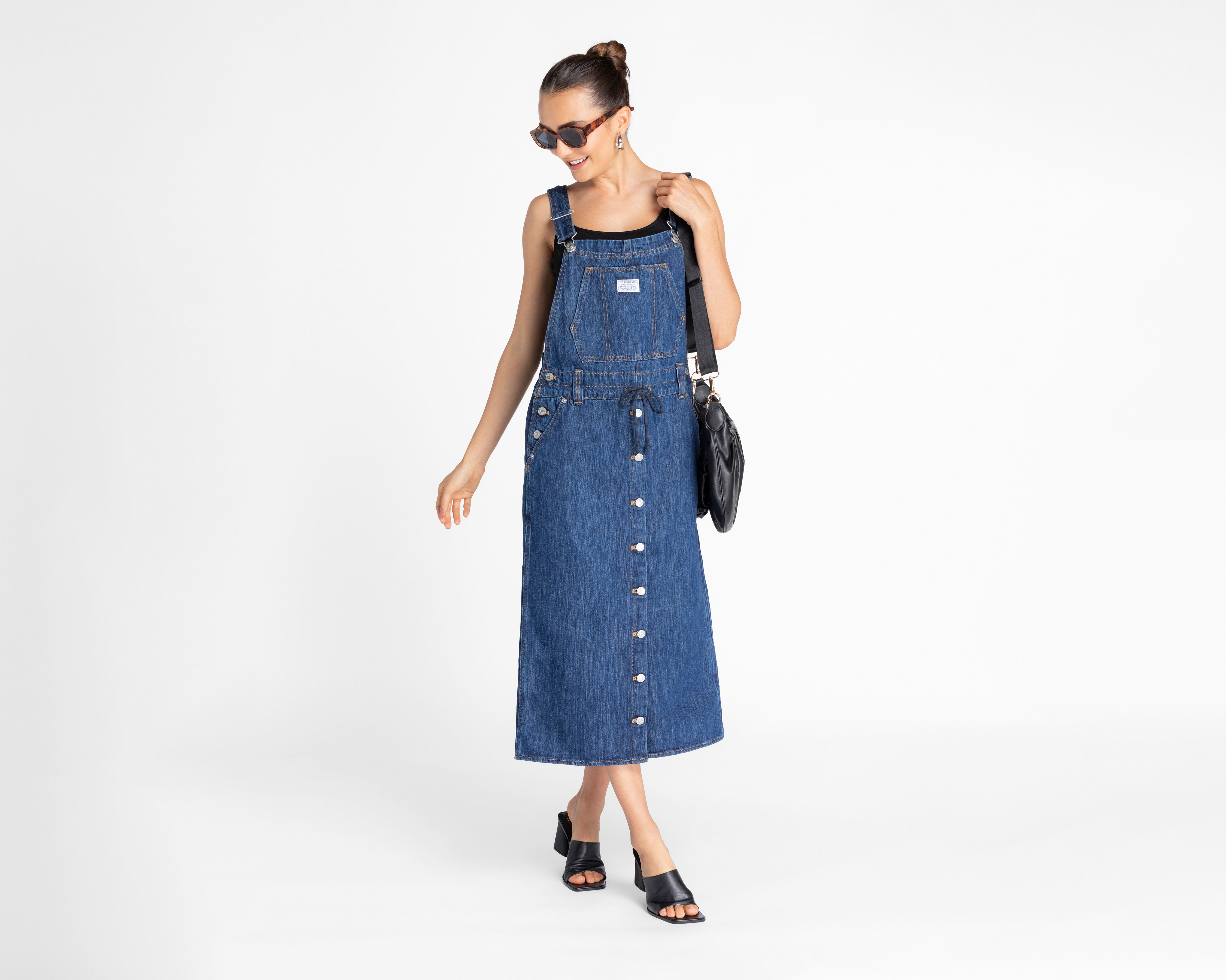 Foto 2 | Foto 2 | Vestido Levi's Casual Azul con Botones