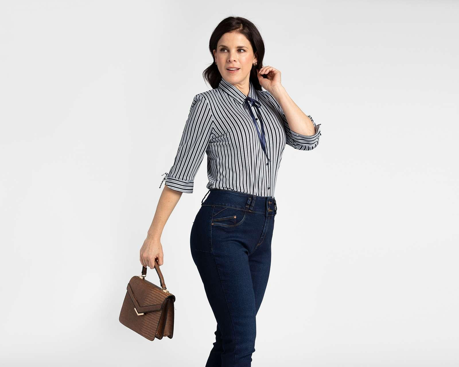 Foto 2 | Foto 2 | Blusa Paloma Estampado a Rayas con Botones