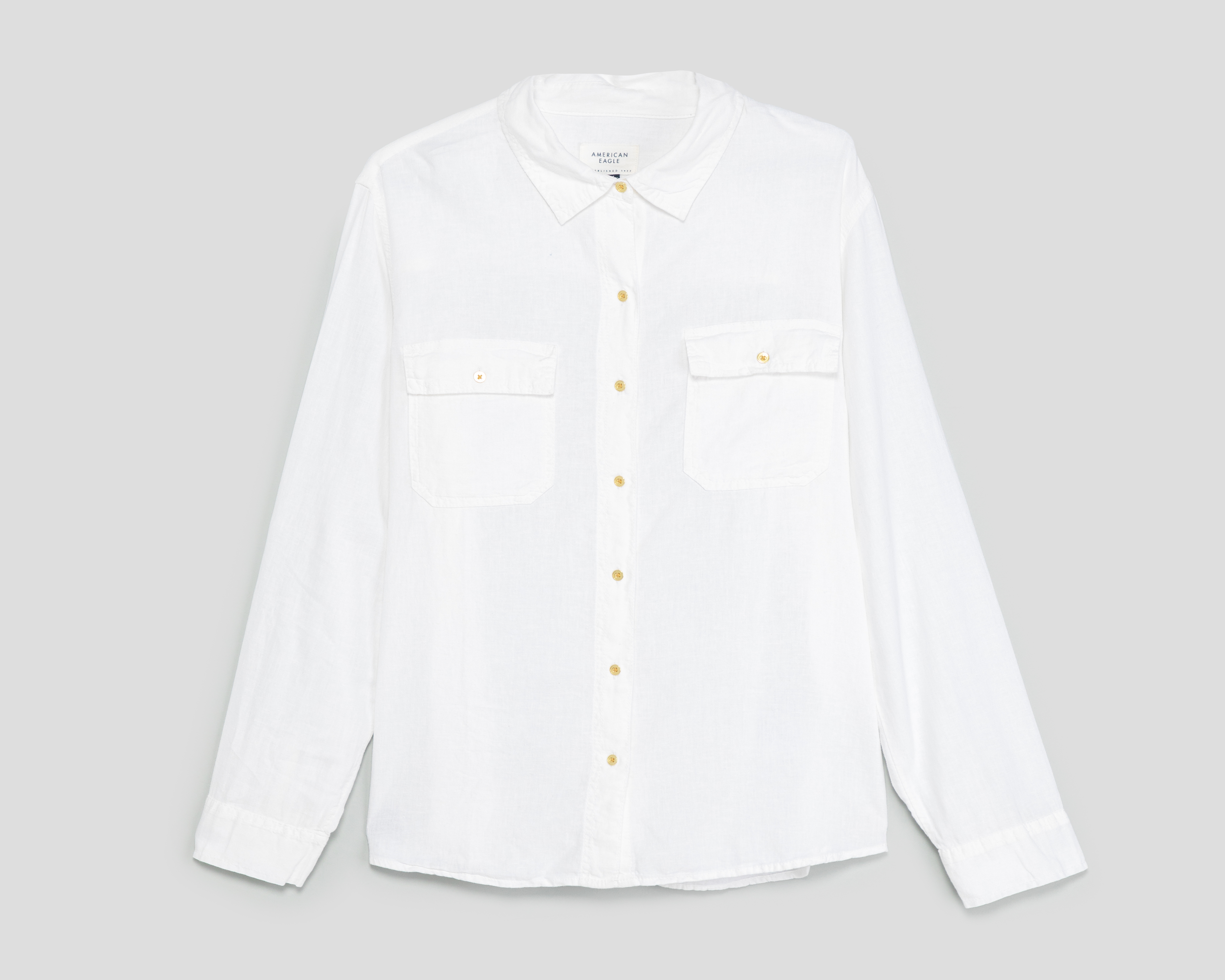 Foto 2 pulgar | Foto 1 | Blusa Manga Larga American Eagle para Mujer