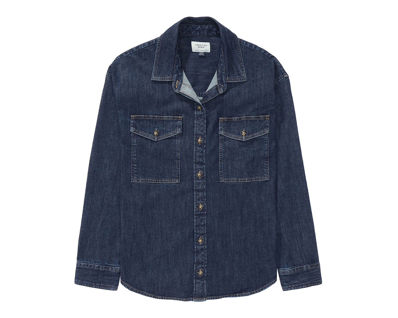 Foto 4 pulgar | Foto 3 | Blusa Manga Larga American Eagle para Mujer