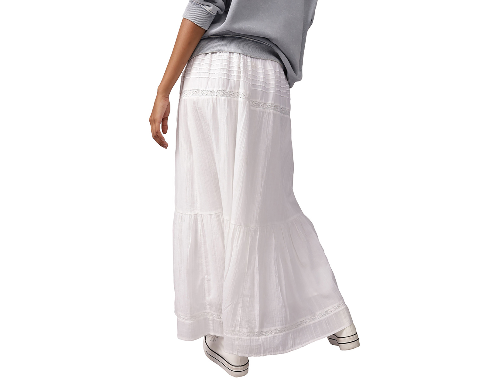 Foto 2 | Foto 2 | Falda Larga American Eagle Blanca para Mujer