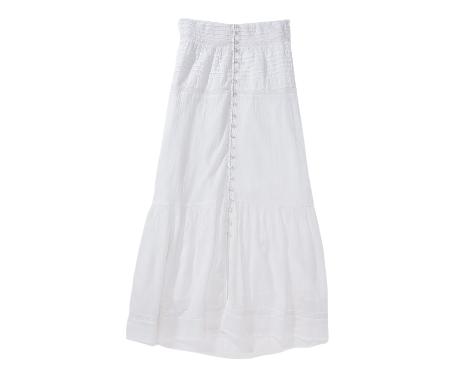 Foto 3 | Foto 3 | Falda Larga American Eagle Blanca para Mujer