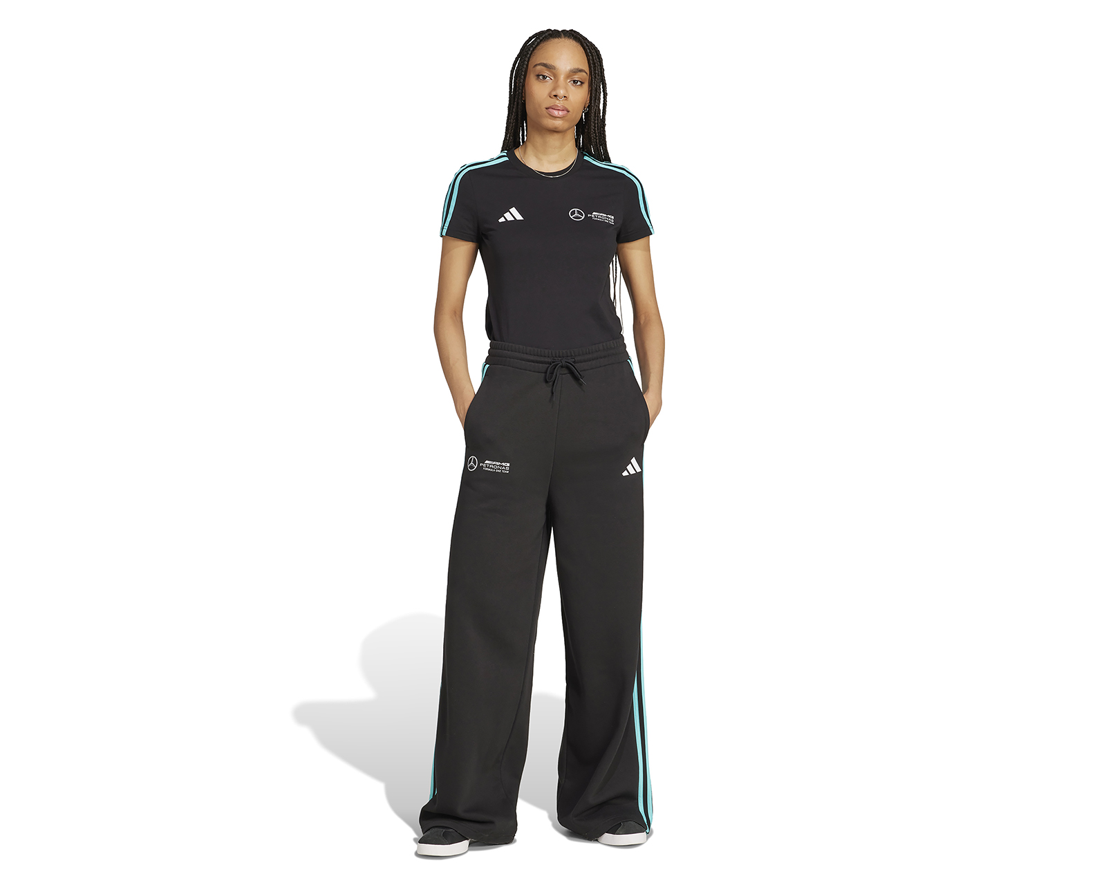 Foto 6 pulgar | Foto 5 | Pants Deportivo Adidas Mercedes AMG Petronas Formula One Team para Mujer