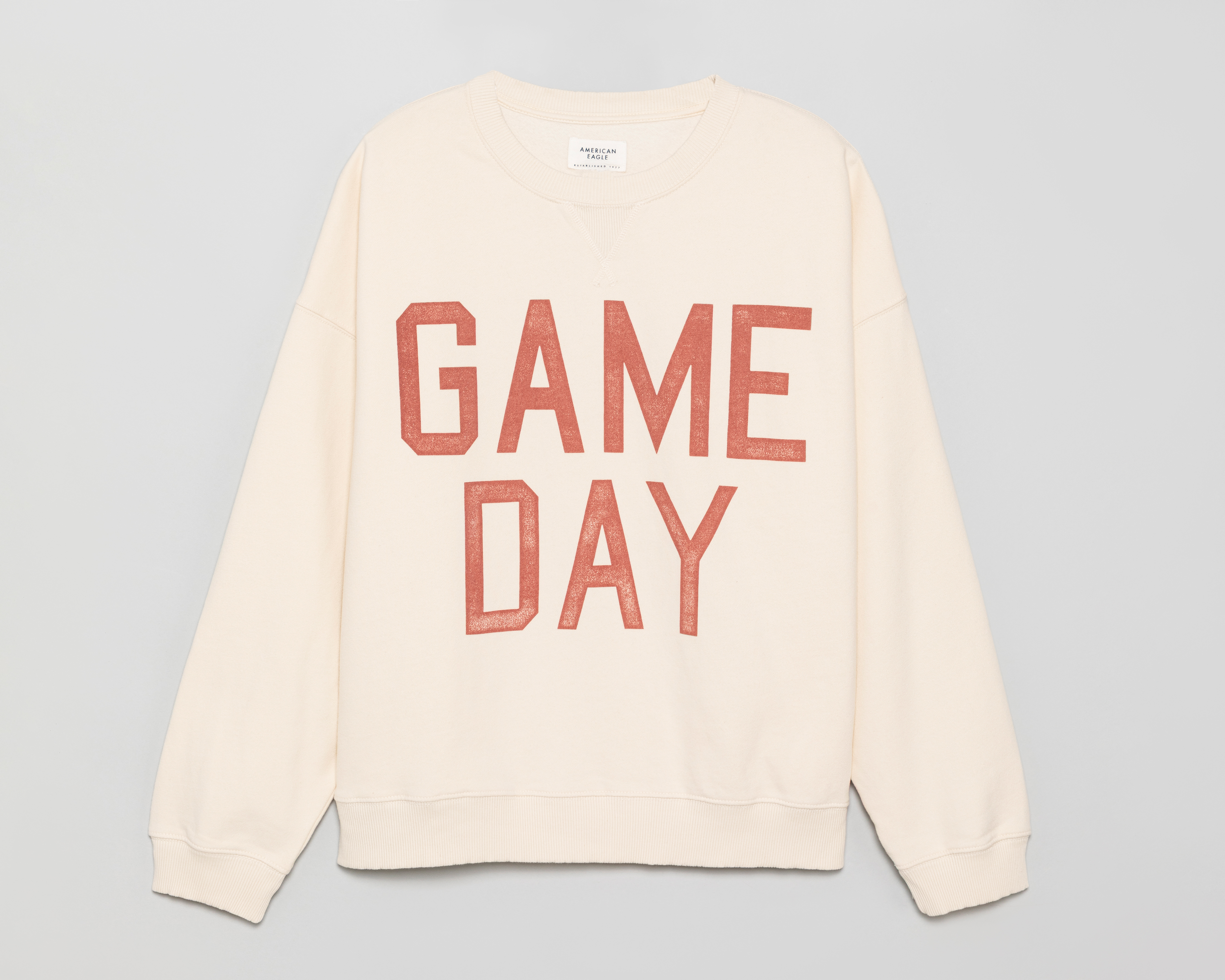 Sudadera Crema American Eagle para Mujer