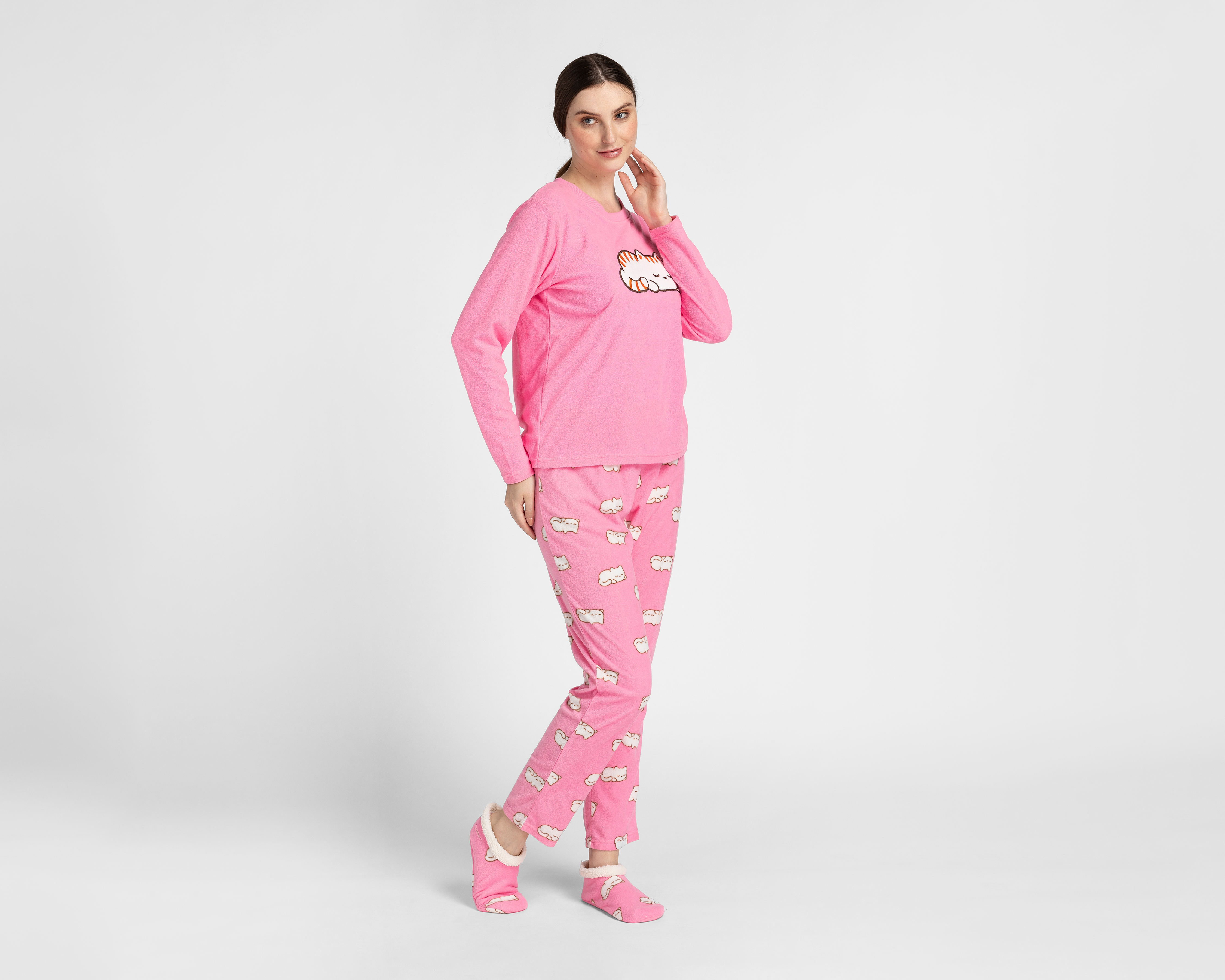 Foto 3 pulgar | Foto 2 | Pijama Lovest para Mujer 3 Piezas