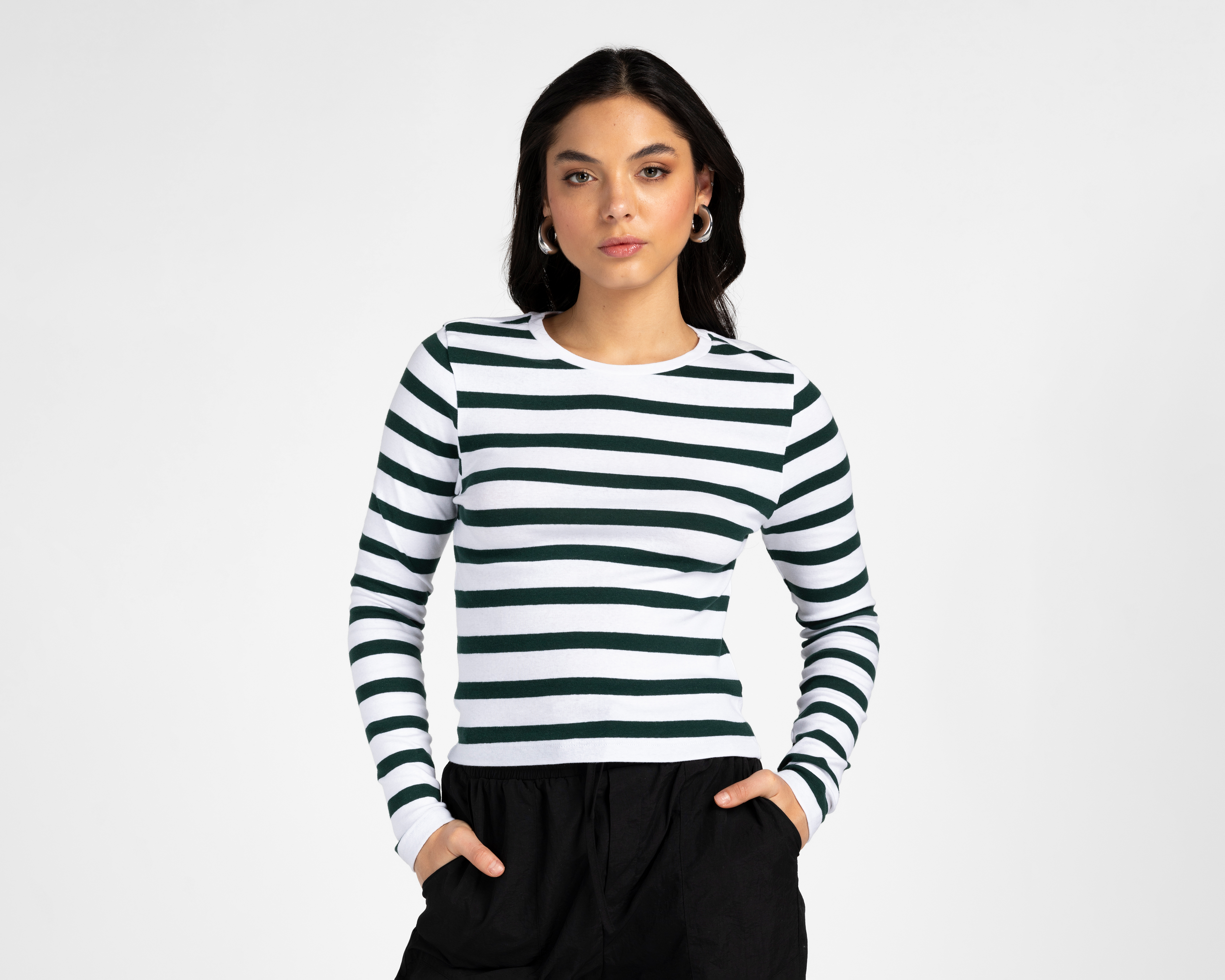 Playera Refill a Rayas para Mujer