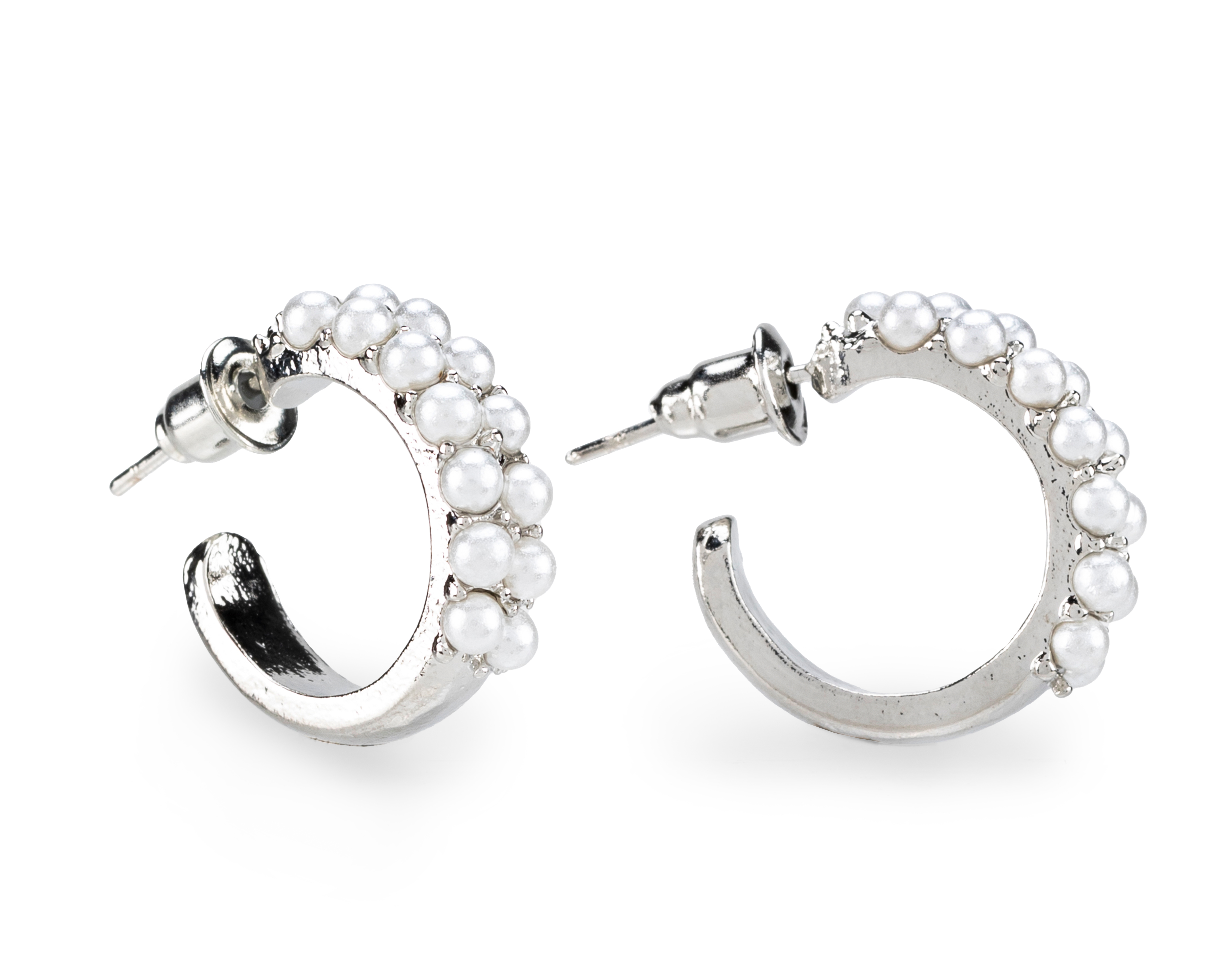 Foto 4 pulgar | Foto 3 | Arracadas Bebe Plateadas 6 Pares