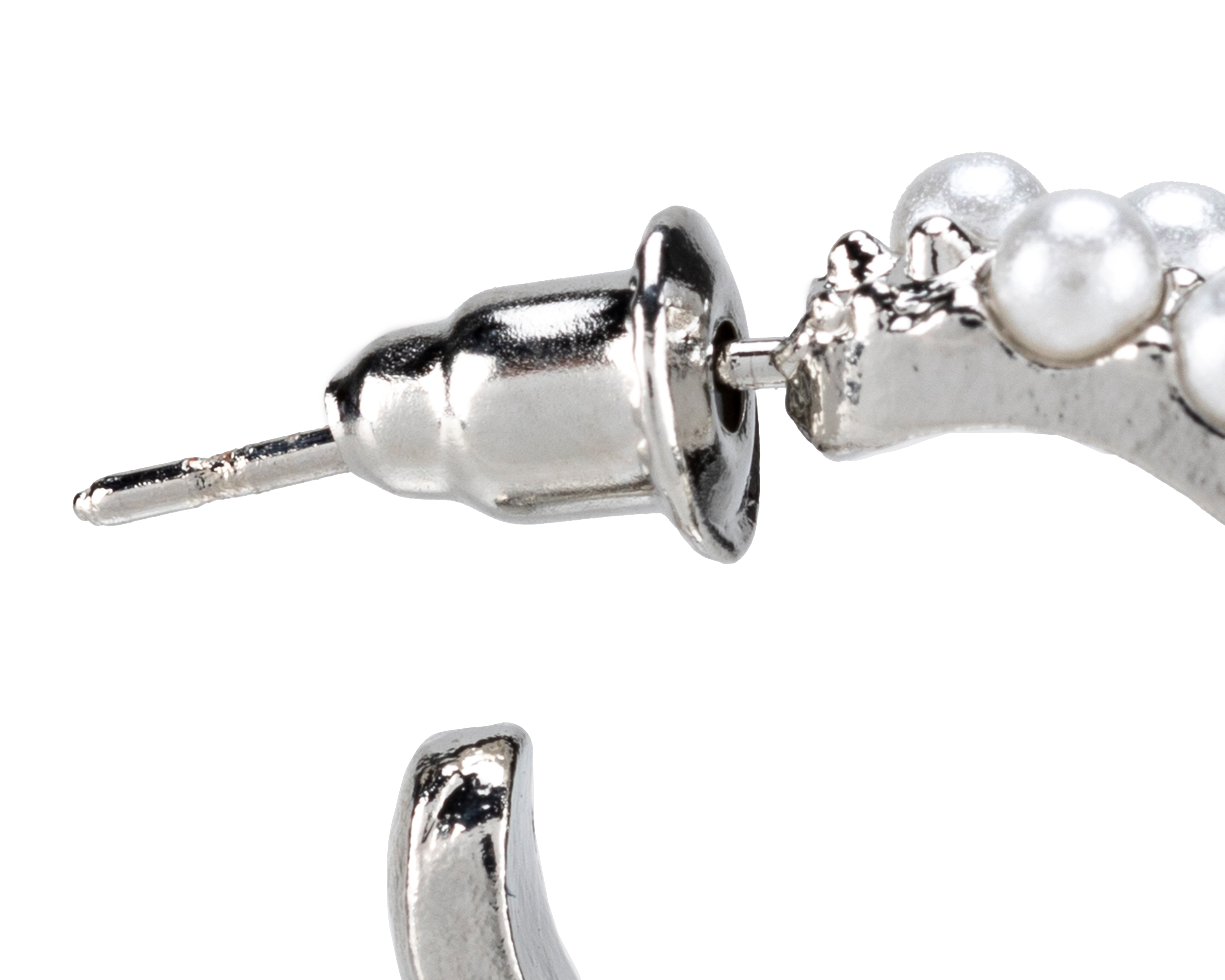 Foto 4 | Foto 4 | Arracadas Bebe Plateadas 6 Pares