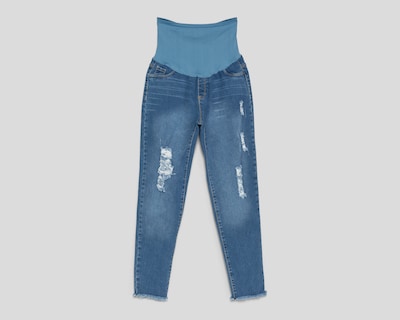 Foto 1 | Foto 1 | Pantalón de Maternidad Azul Mamá Bella