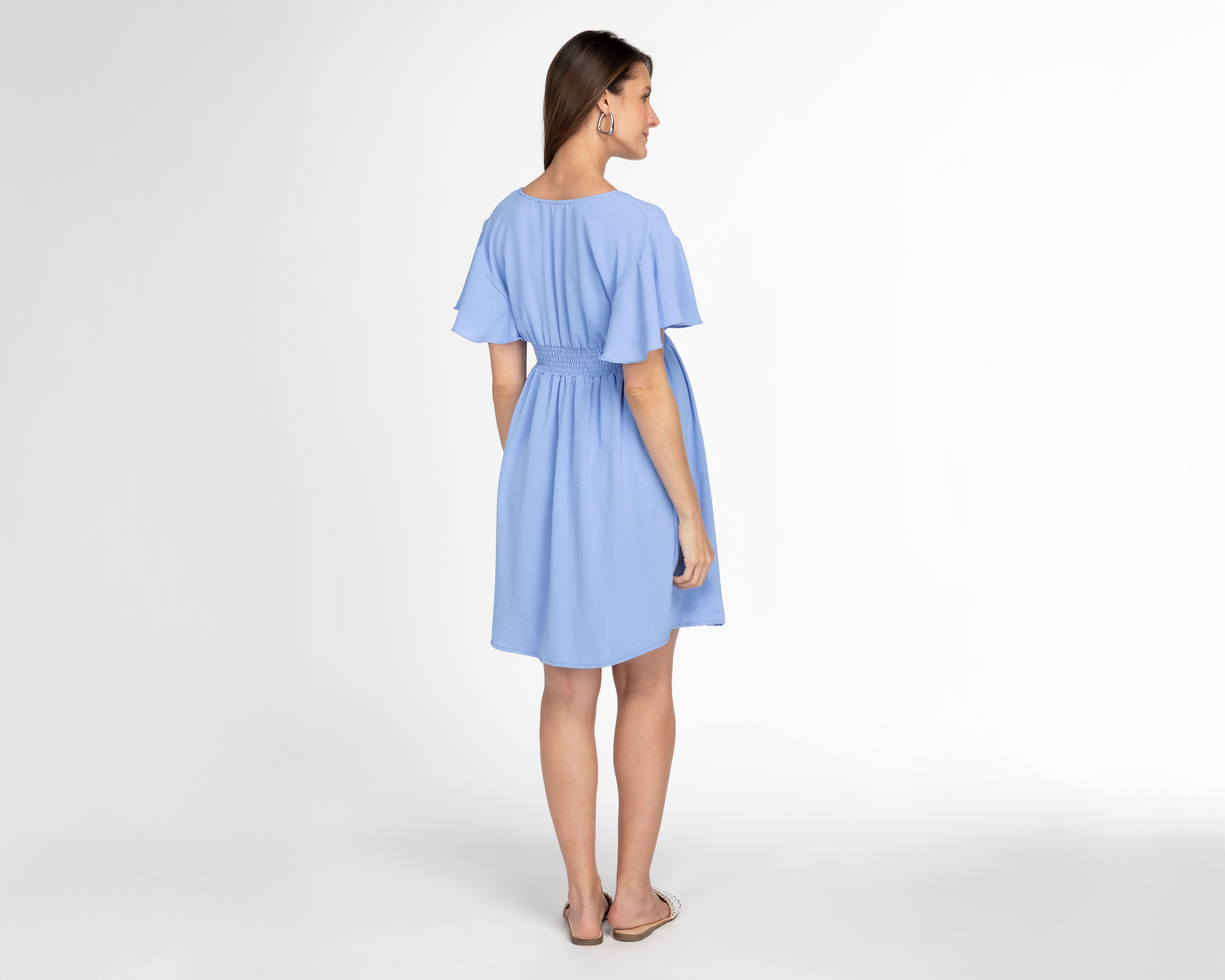 Foto 4 pulgar | Foto 3 | Vestido de Maternidad Azul Mamá Bella