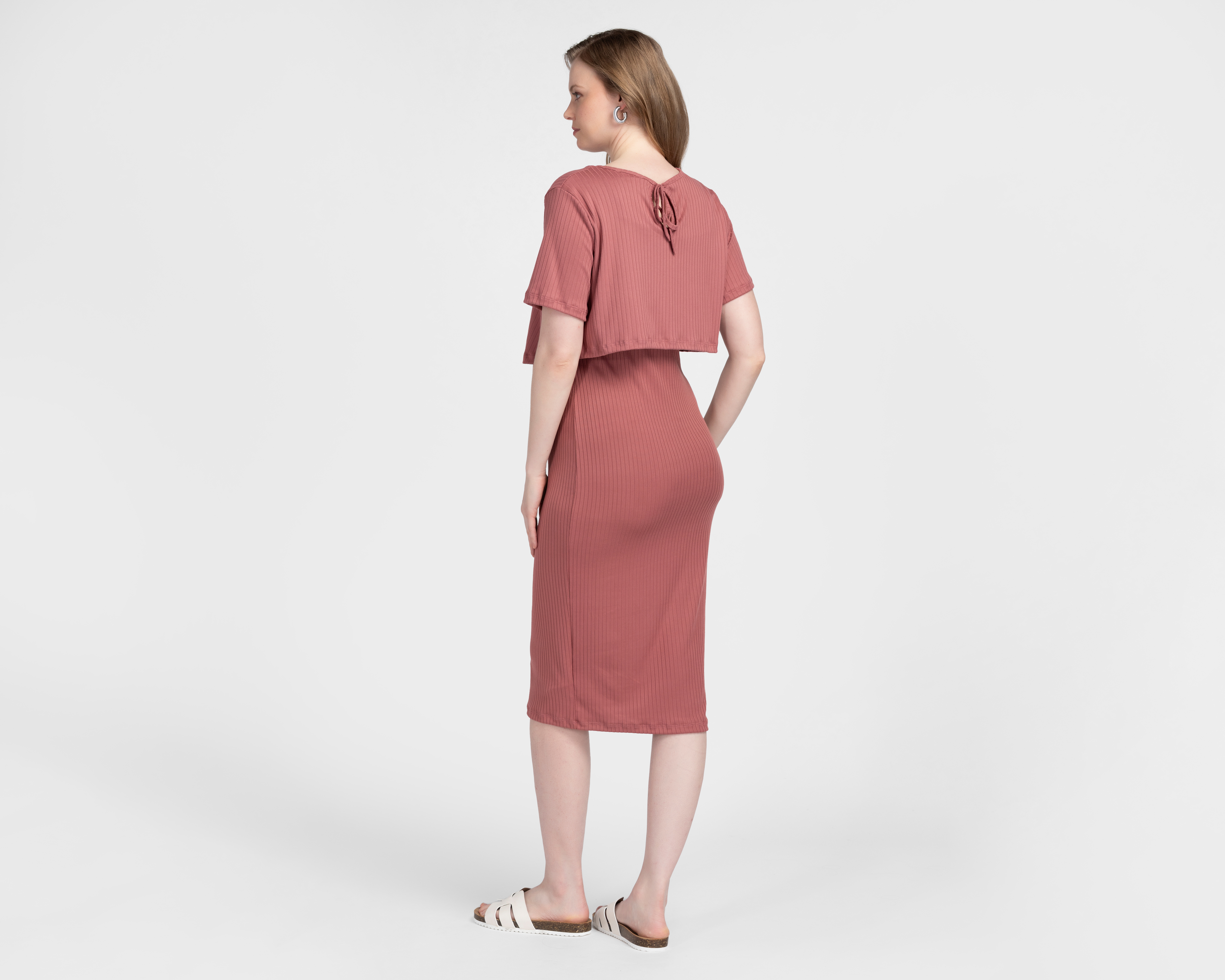 Foto 4 pulgar | Foto 3 | Vestido de Maternidad con Blusa Mamá Bella