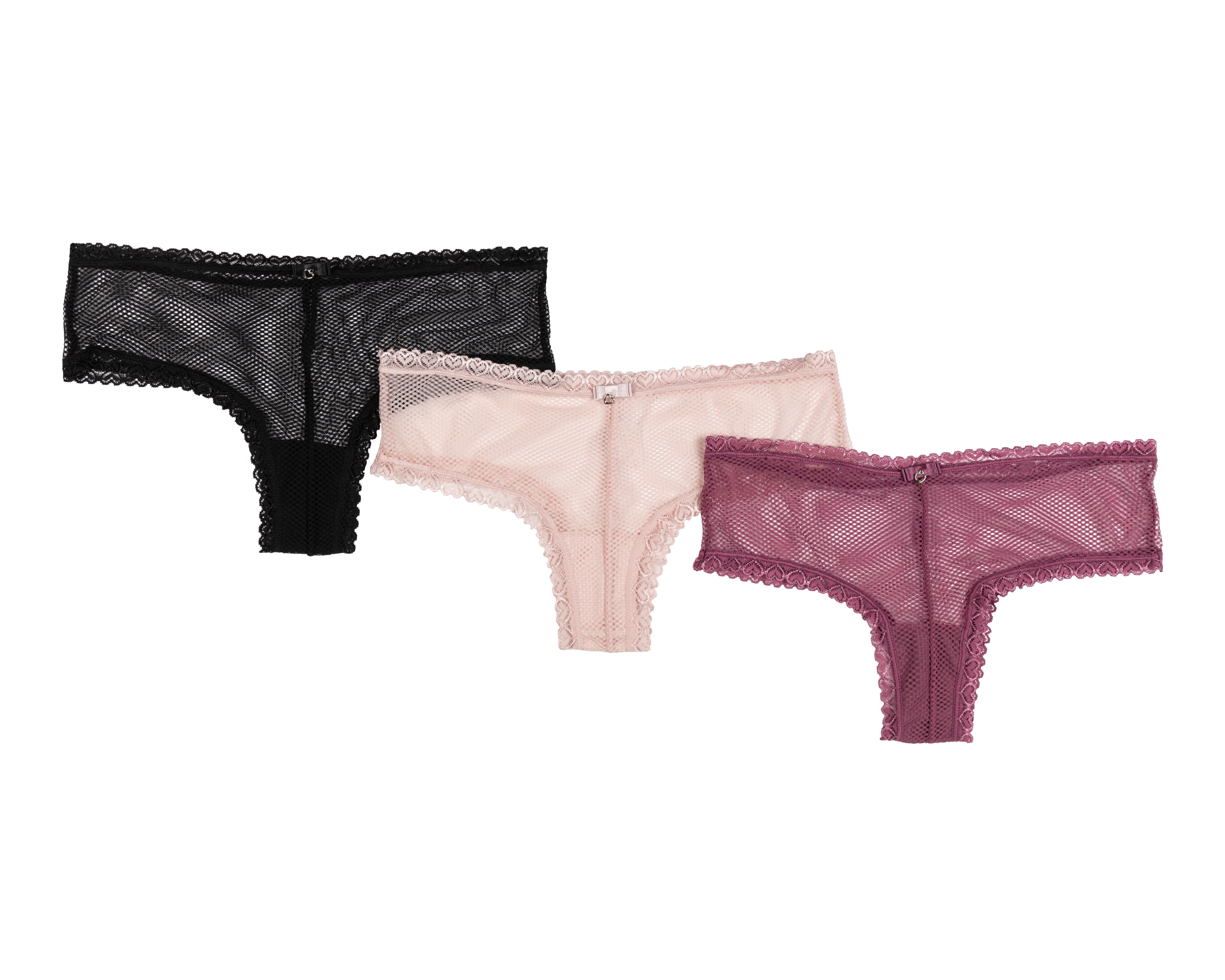 Foto 2 pulgar | Foto 1 | Tanga Eva tu Estilo Íntimo con Encaje para Mujer 3 Piezas