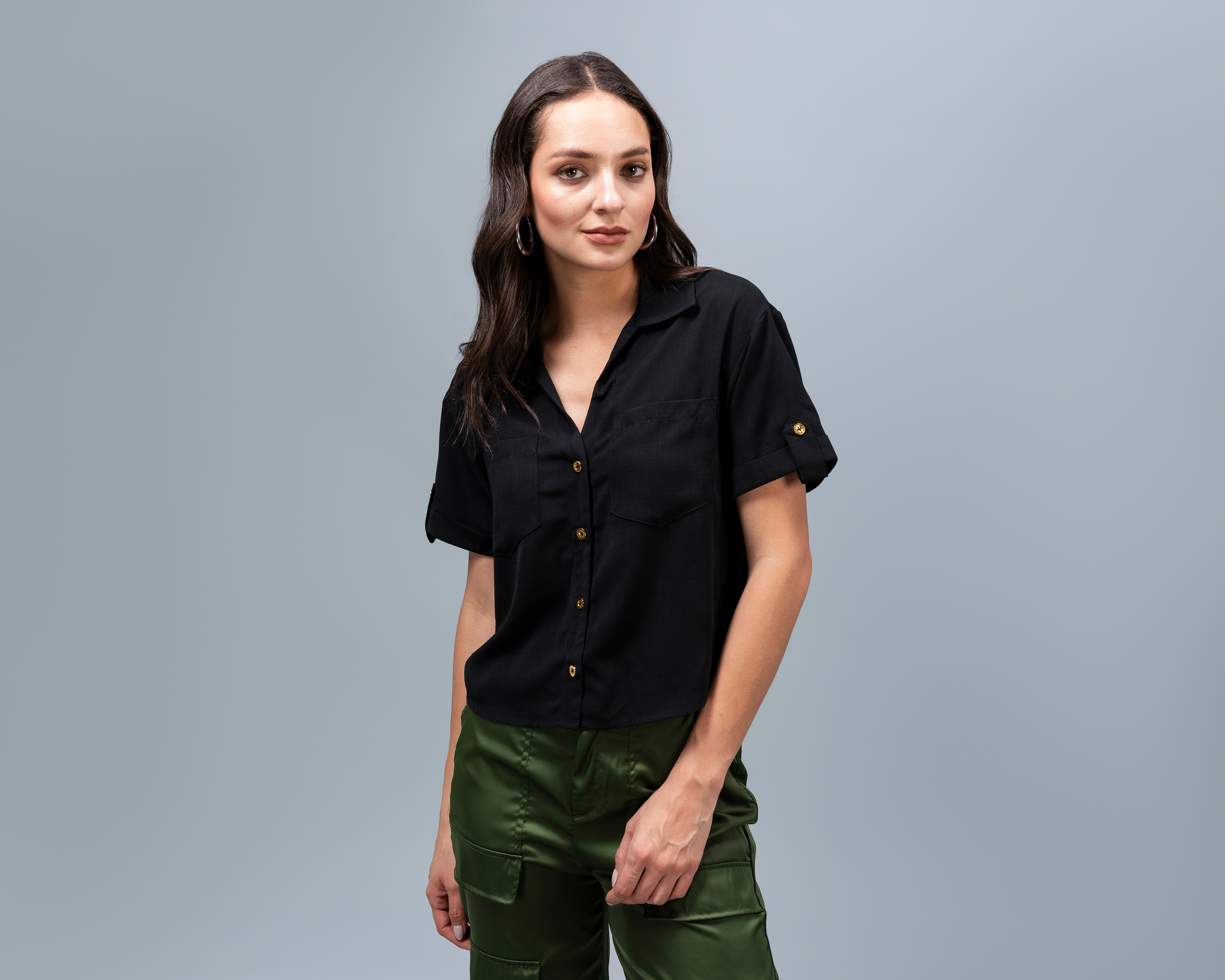 Foto 3 pulgar | Foto 2 | Camisa Manga Corta Jennifer Lopez Juvenil