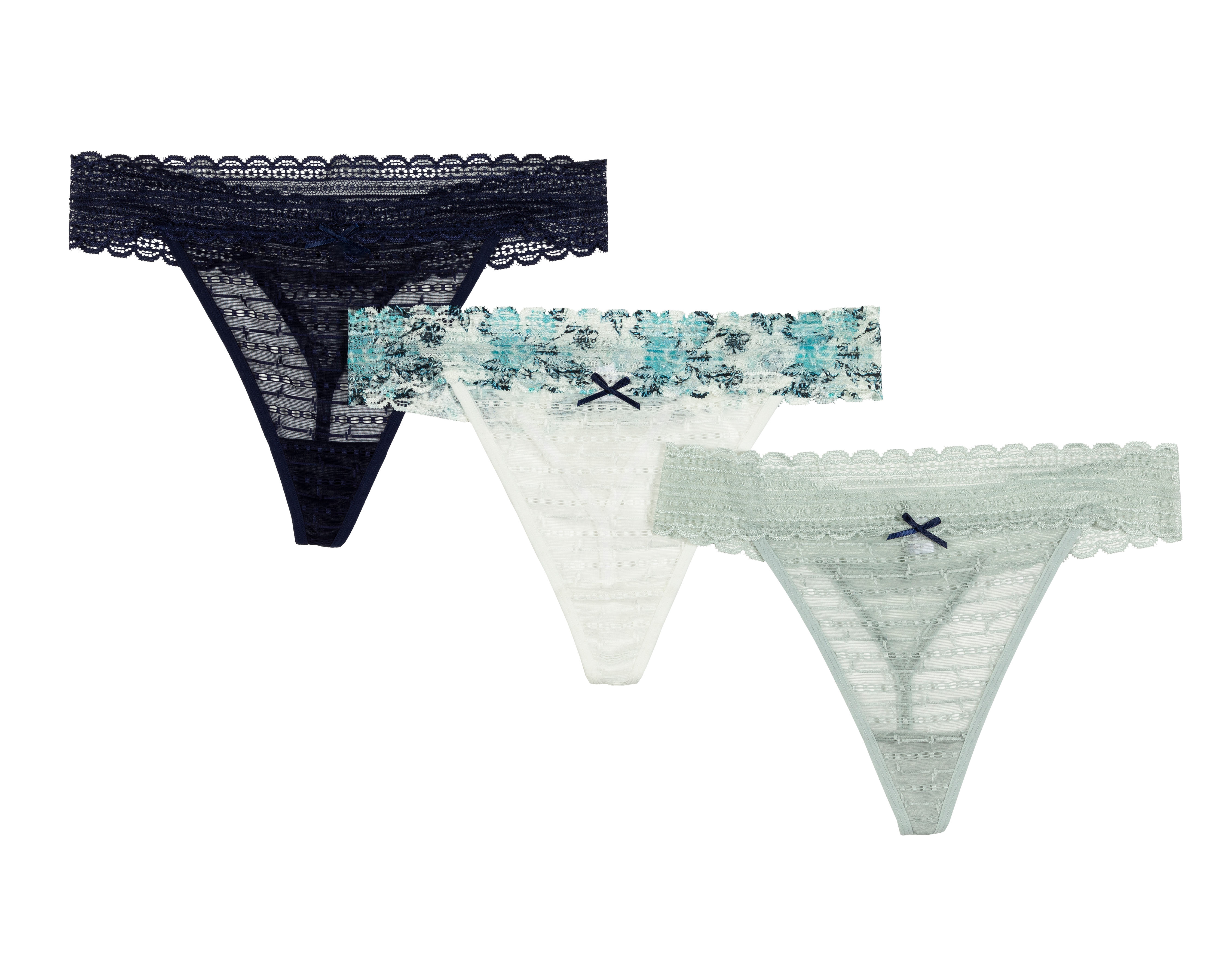 Foto 1 | Foto 1 | Tanga con Encaje Eva tu Estilo Íntimo para Mujer 3 Piezas