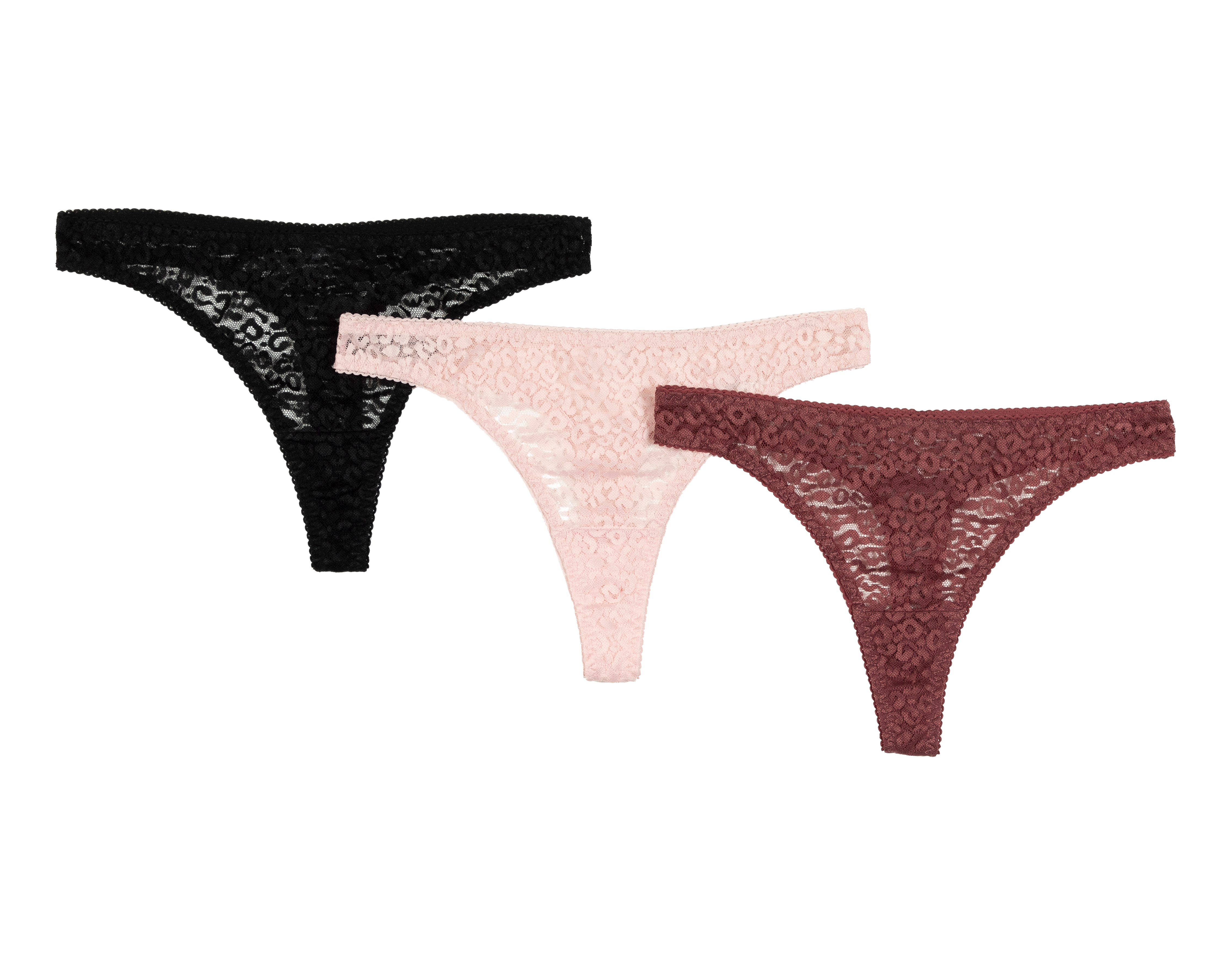 Foto 2 pulgar | Foto 1 | Tanga con Encaje Eva tu Estilo Íntimo para Mujer 3 Piezas