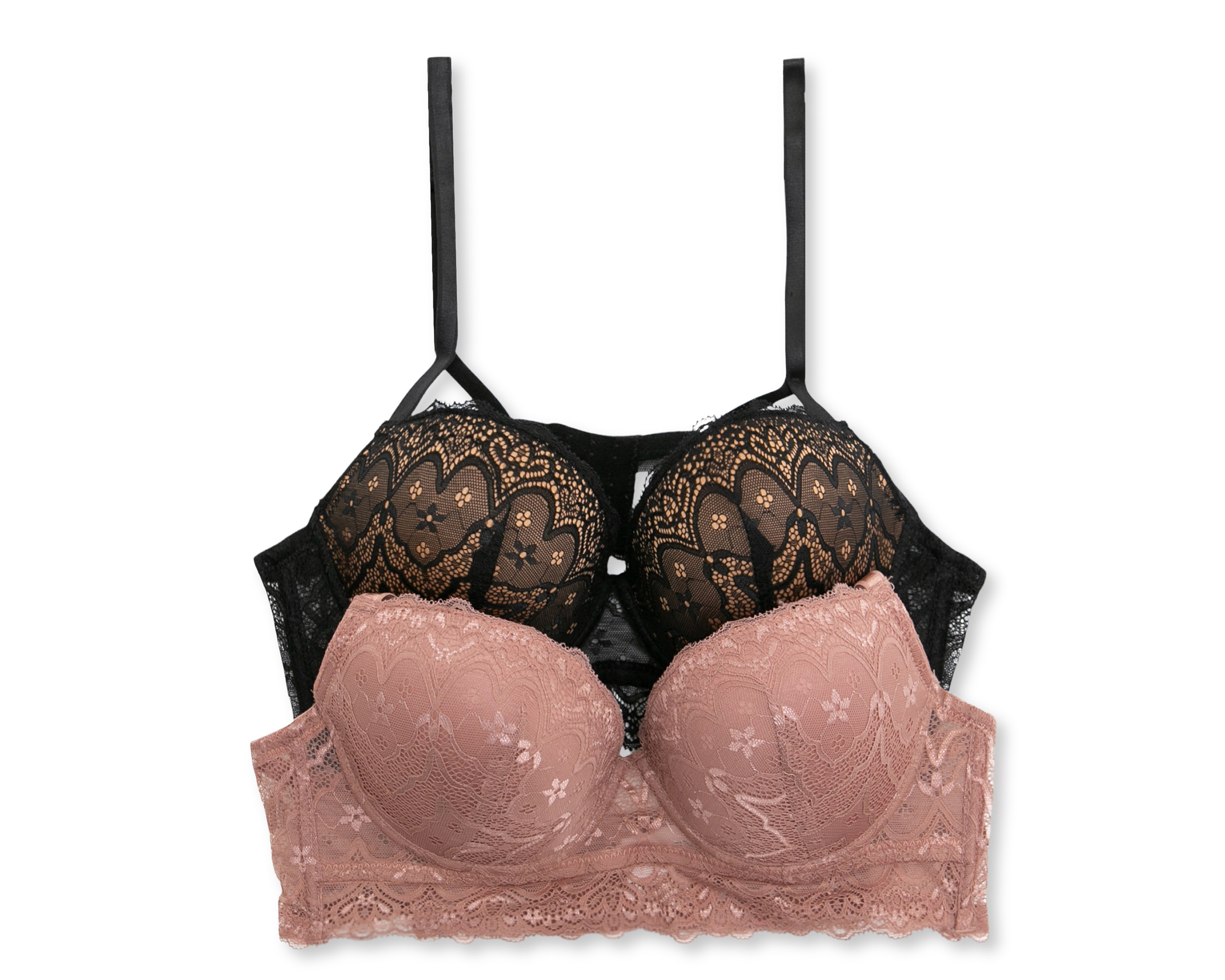 Foto 2 pulgar | Foto 1 | Brasier con Encaje Carnival Media Copa 2 Piezas