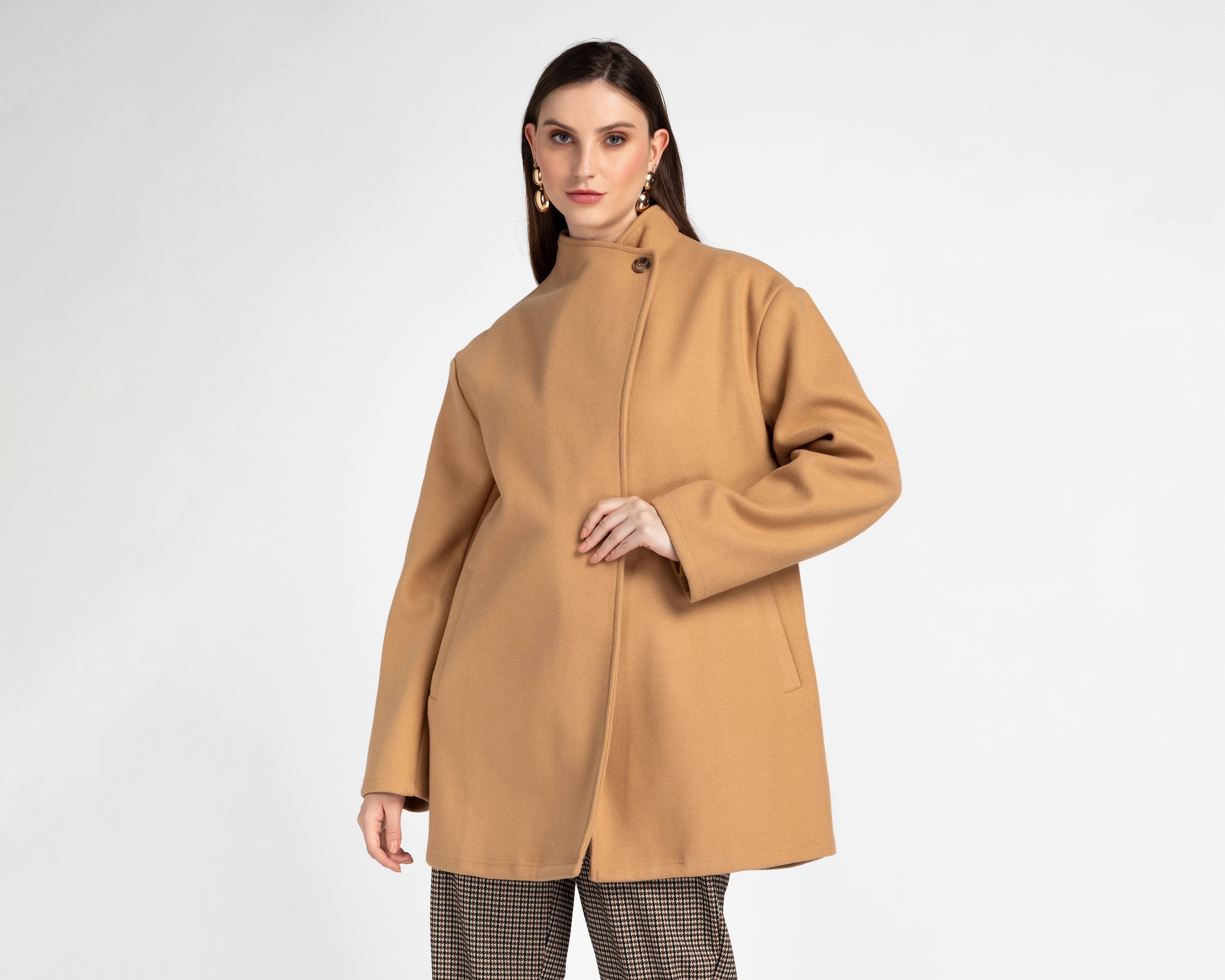 Abrigo Caqui Sahara para Mujer