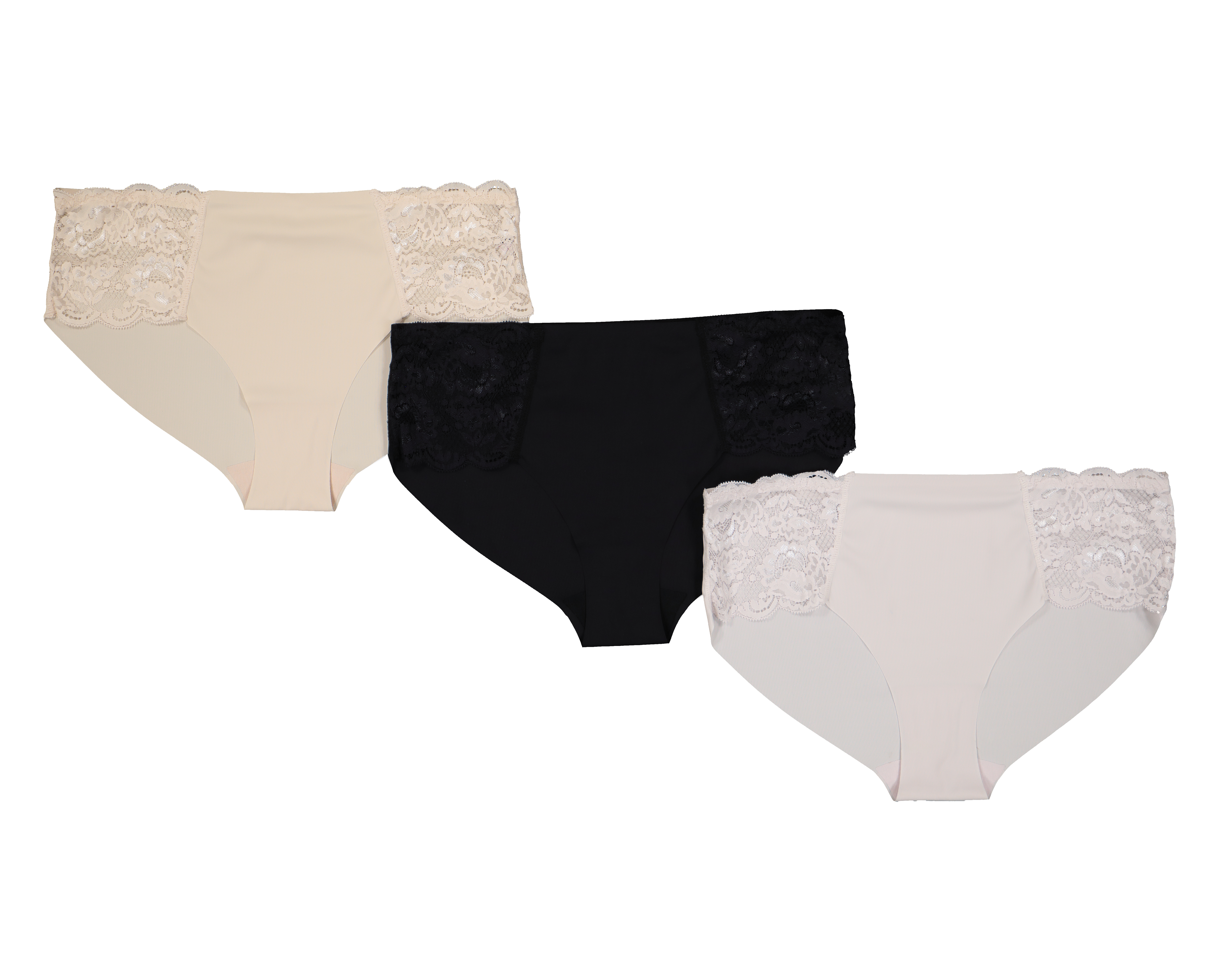 Pantaleta con Encaje Beauty Secret para Mujer 3 Piezas