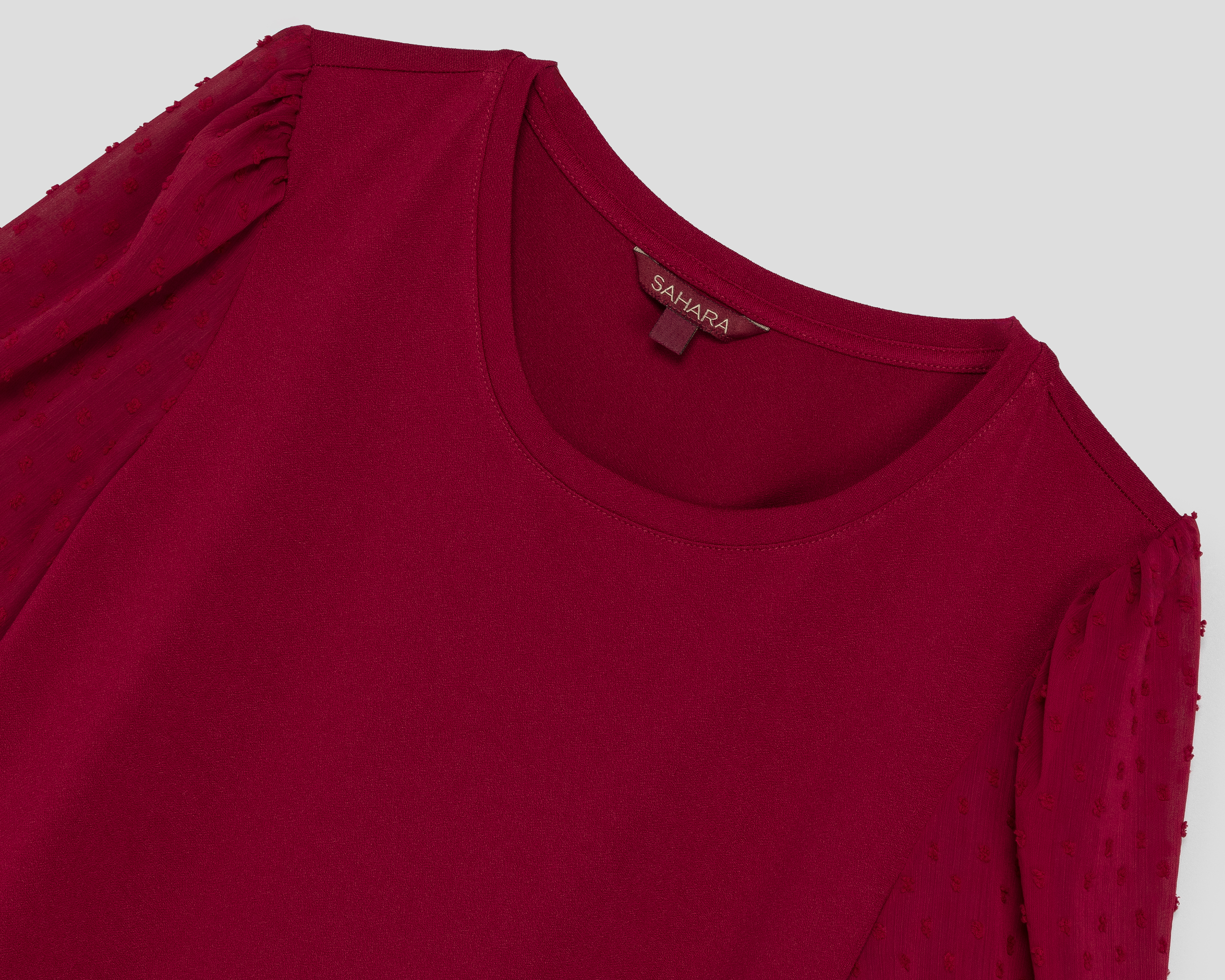 Foto 4 pulgar | Foto 3 | Blusa Manga Corta Sahara para Mujer