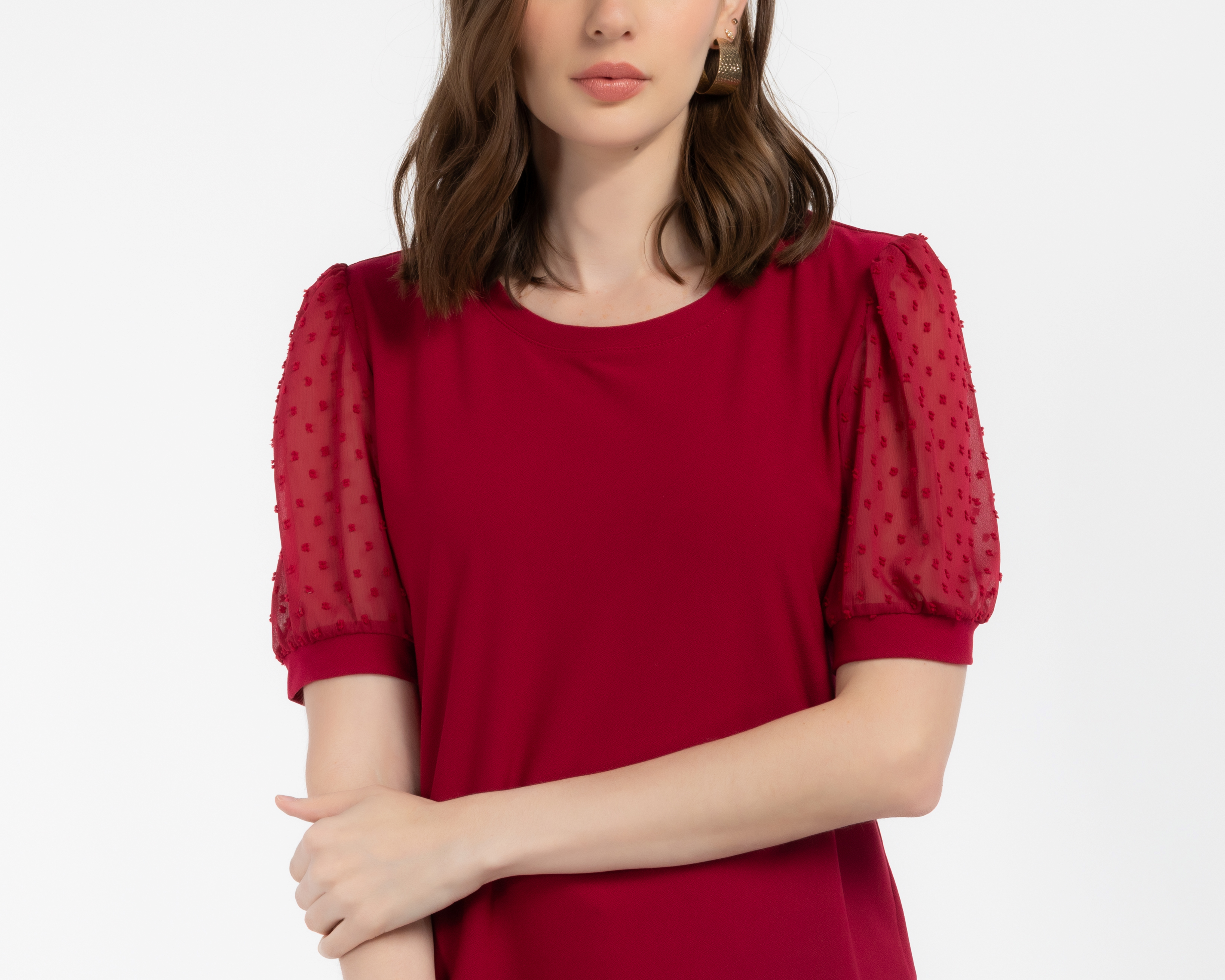 Foto 5 pulgar | Foto 4 | Blusa Manga Corta Sahara para Mujer