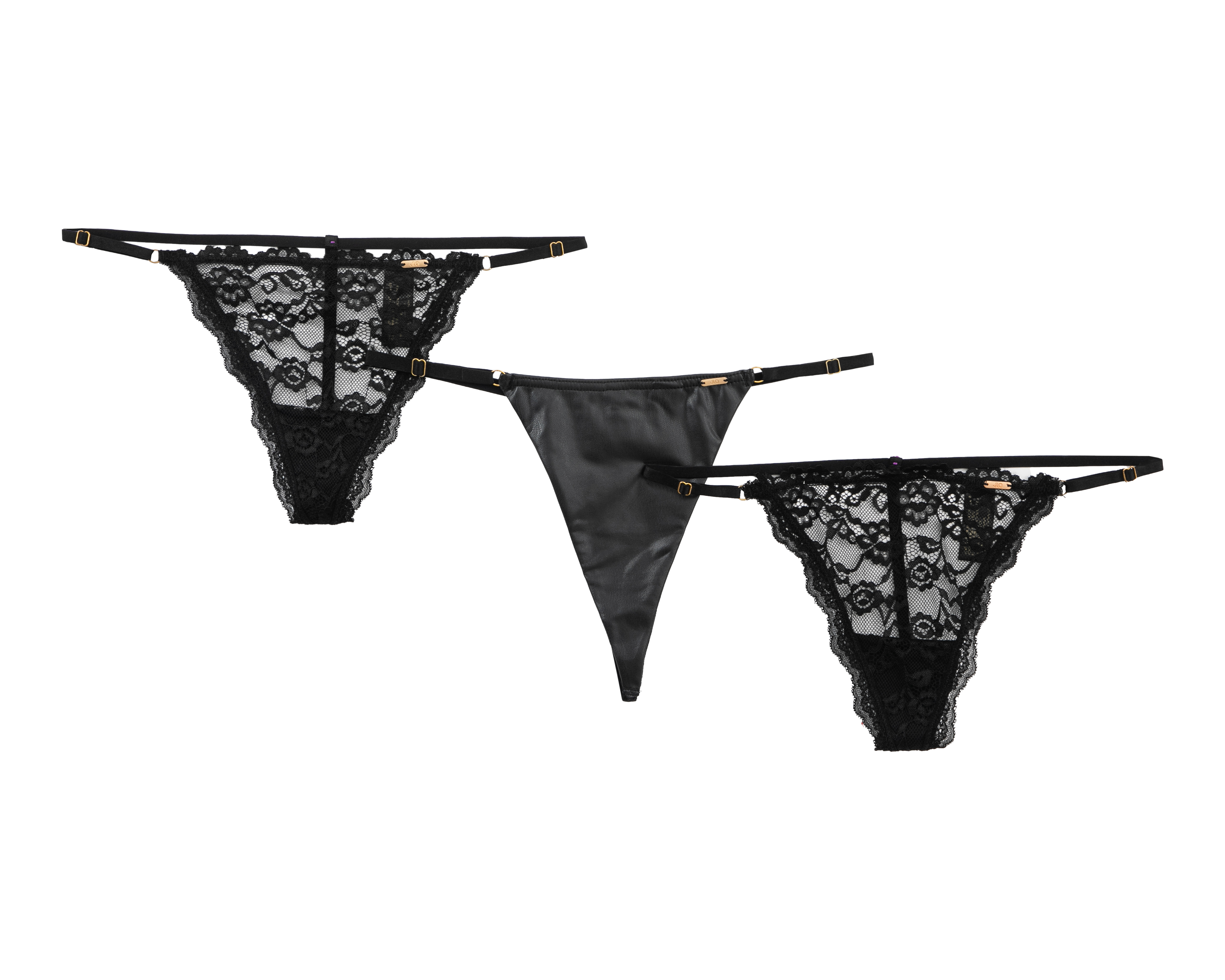 Tanga con Encaje Jennifer Lopez para Mujer 3 Piezas